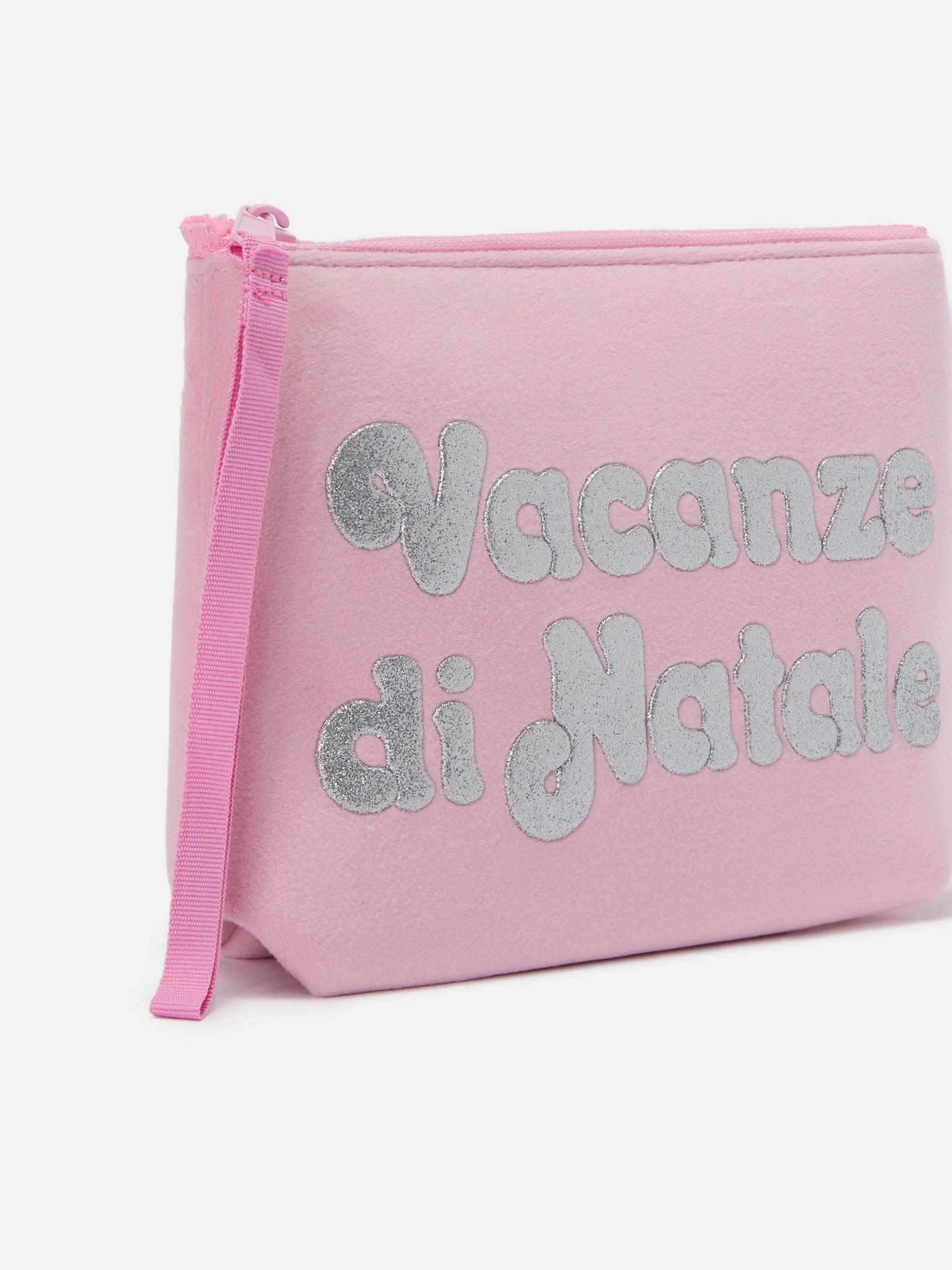 Pochette Aline Effetto Lana / Rosa
