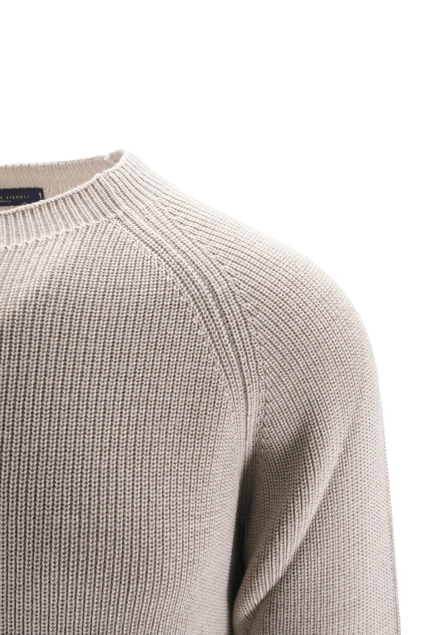 Maglia con Girocollo e Maniche Raglan / Grigio - Ideal Moda