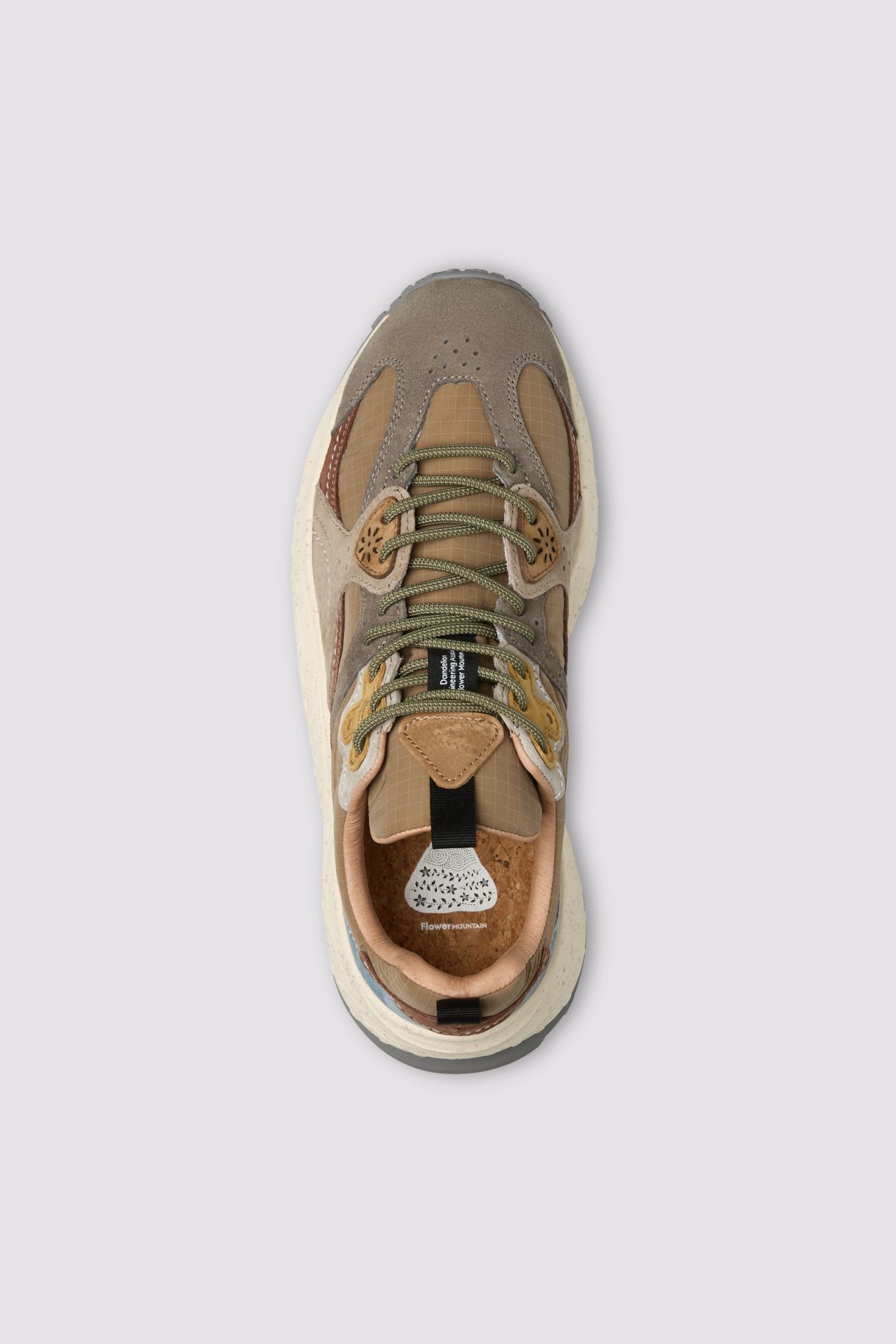 Sneaker Wave in Suede e Tessuto Tecnico / Beige - Ideal Moda