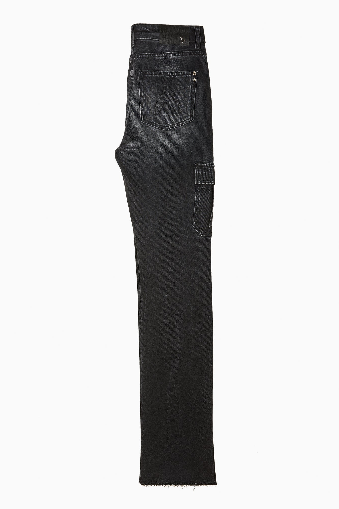 Jeans Slim Fit con Tasconi / Nero - Ideal Moda
