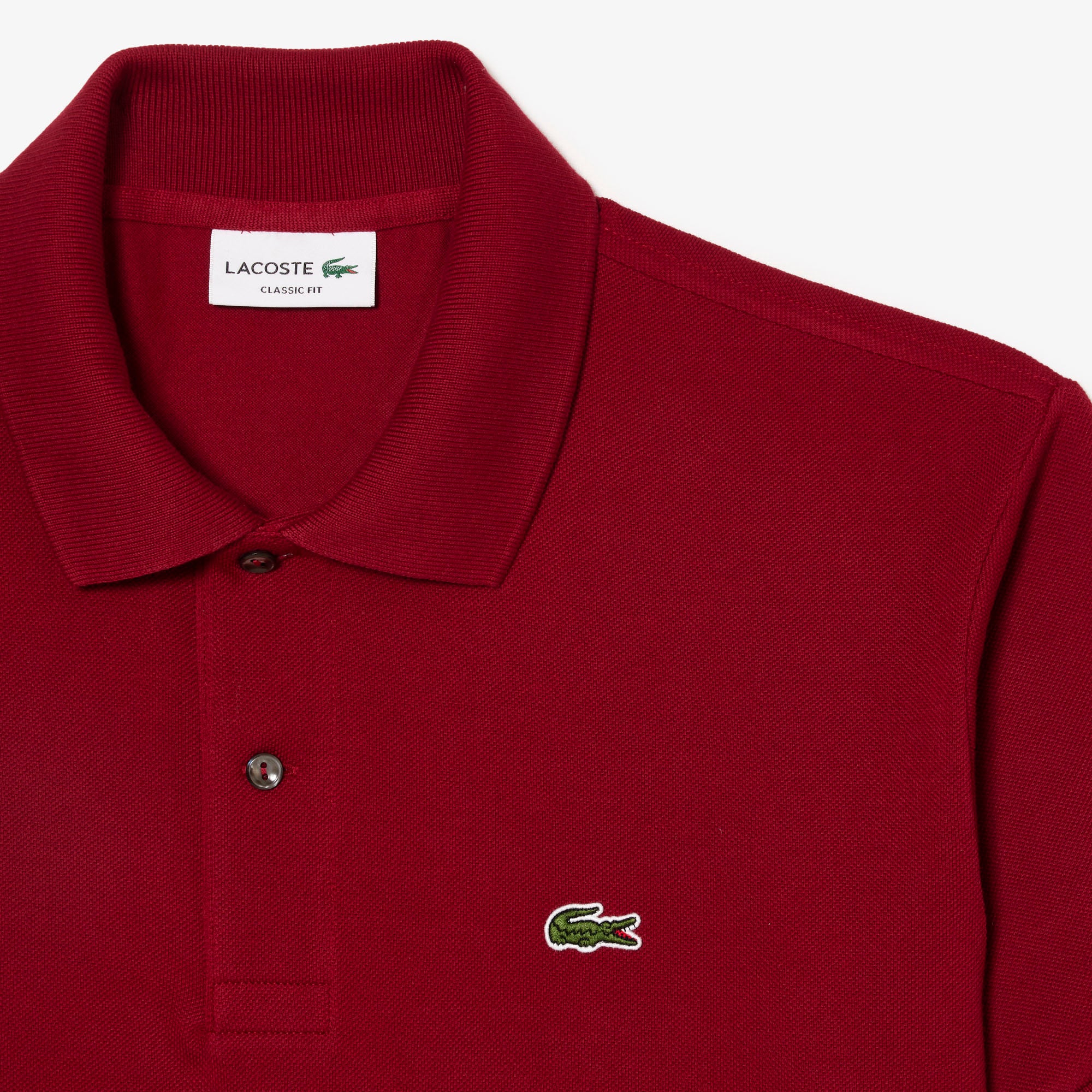 Polo 12.12 con Logo Lacoste / Bordeaux - Ideal Moda