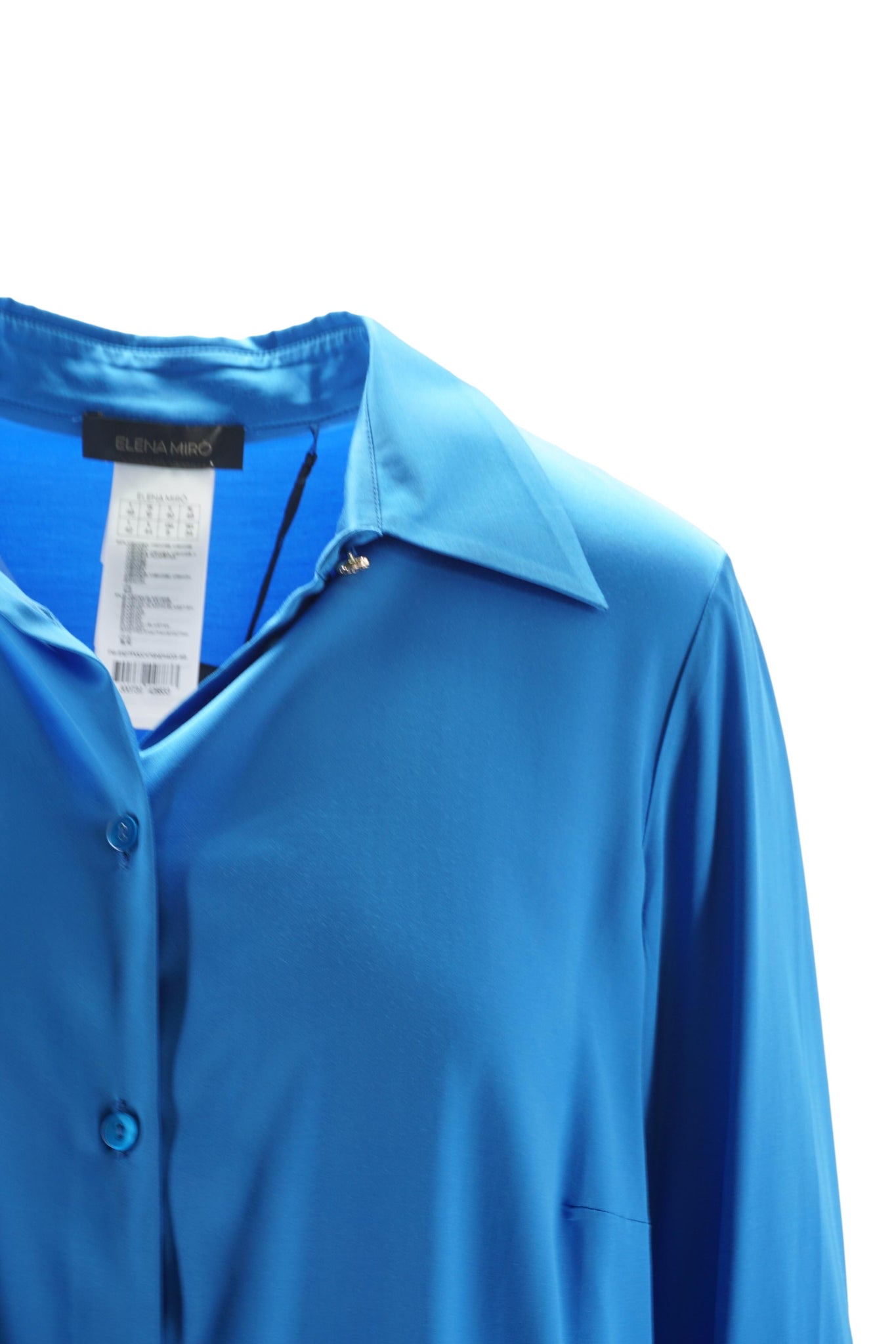 Camicia in Viscosa / Bluette - Ideal Moda