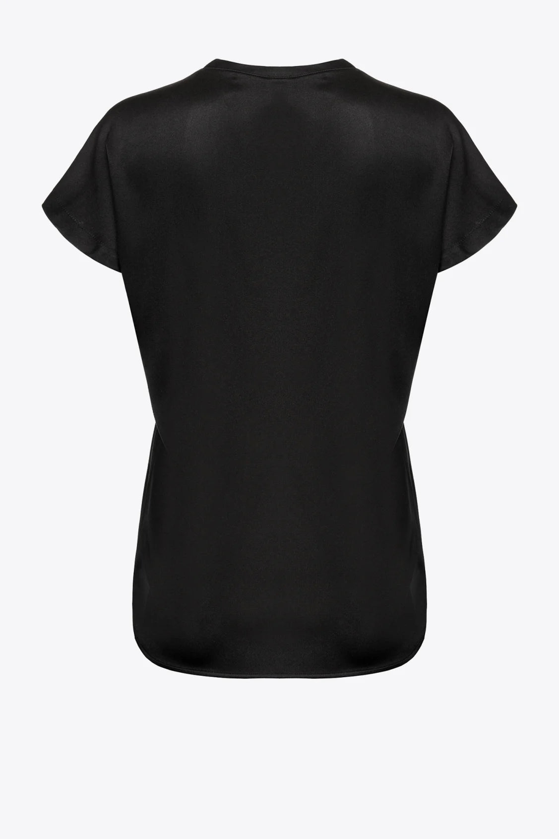Top in Satin Stretch / Nero - Ideal Moda