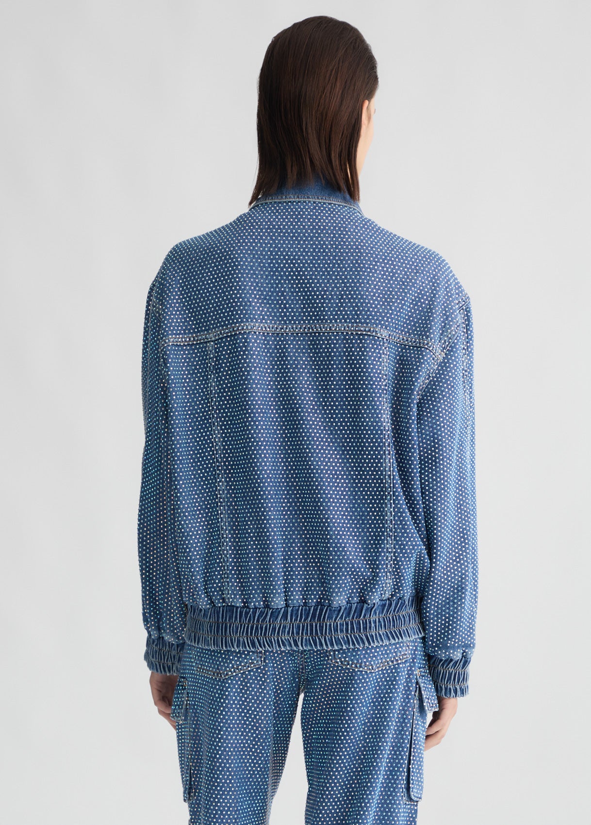 Giubbotto in Denim con Strass / Jeans - Ideal Moda