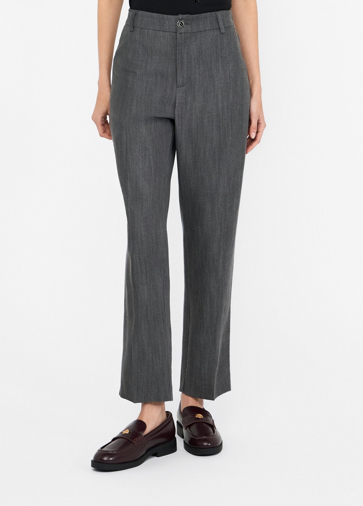 Pantalone Denim Straight / Grigio