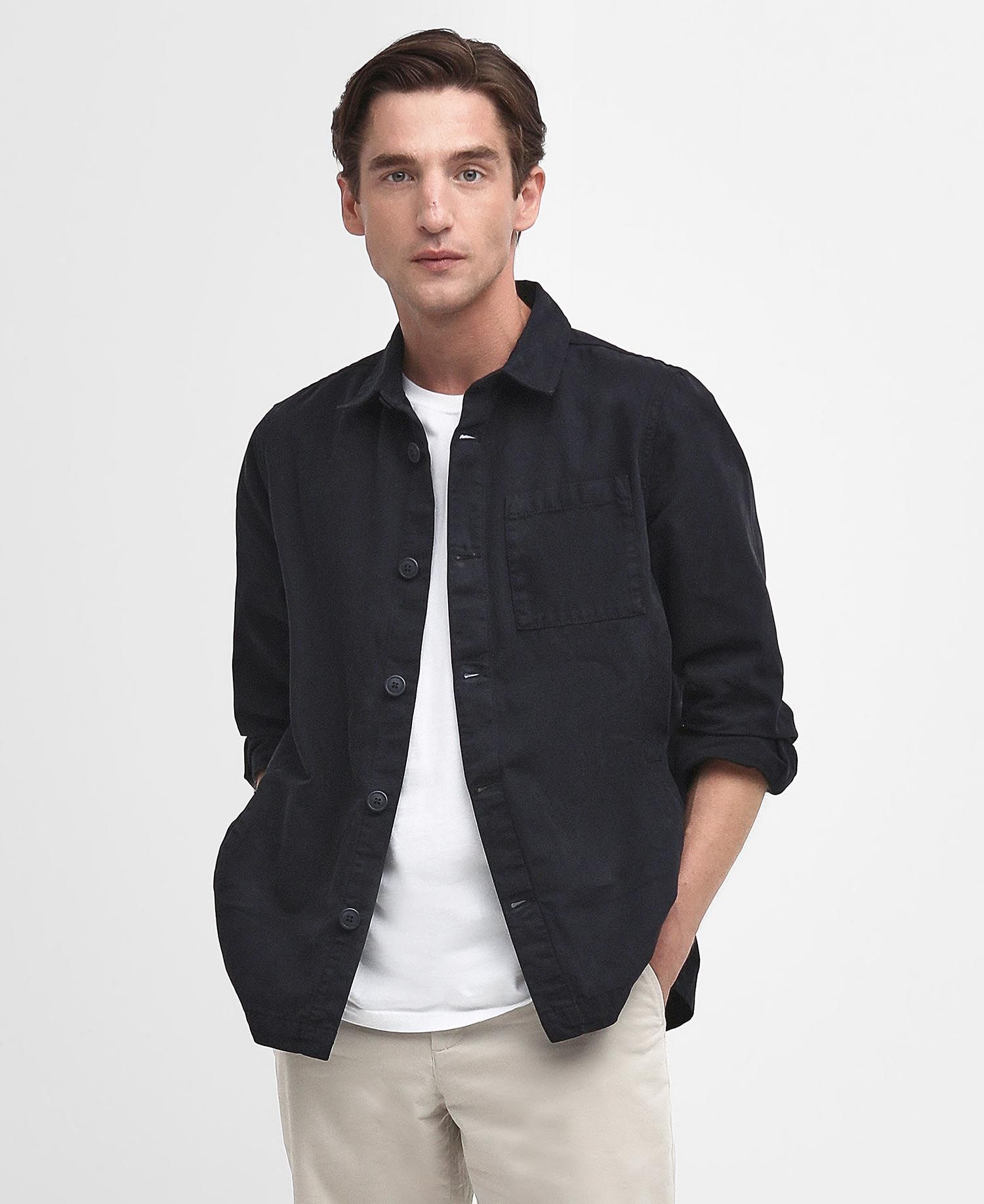 Overshirt Washed Cotton / Blu - Ideal Moda