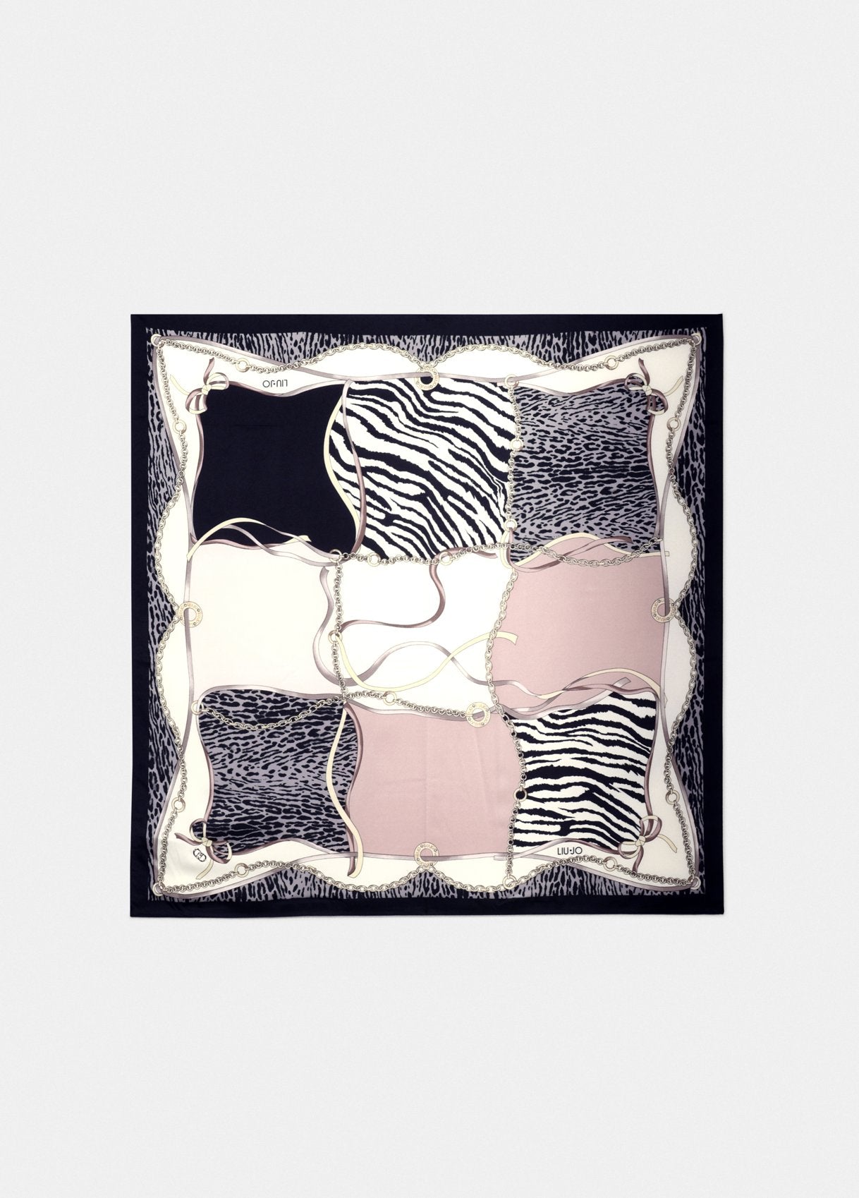 Foulard Stampato / Nero - Ideal Moda