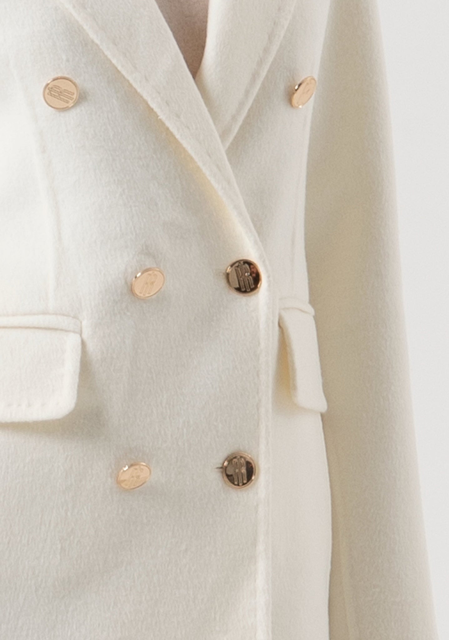 Blazer Doppiopetto in Lana / Avorio