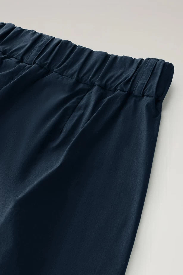 Pantaloncino in Popeline di Cotone / Blu - Ideal Moda