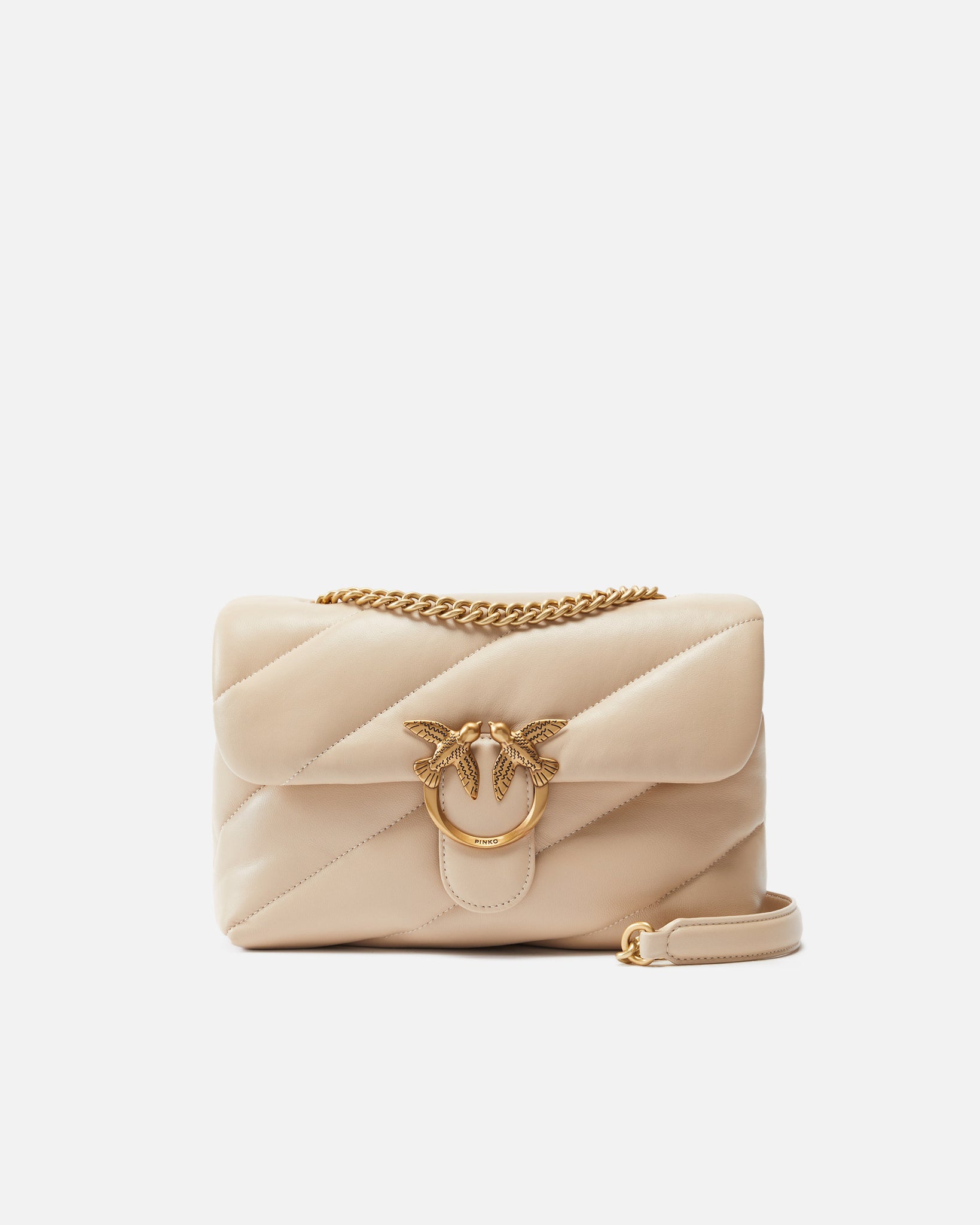Borsa Classic Love Puff Maxi Quilt / Beige - Ideal Moda