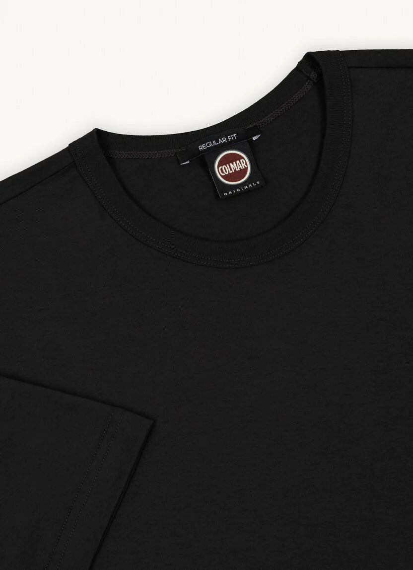 T-Shirt in Morbido Jersey / Nero - Ideal Moda