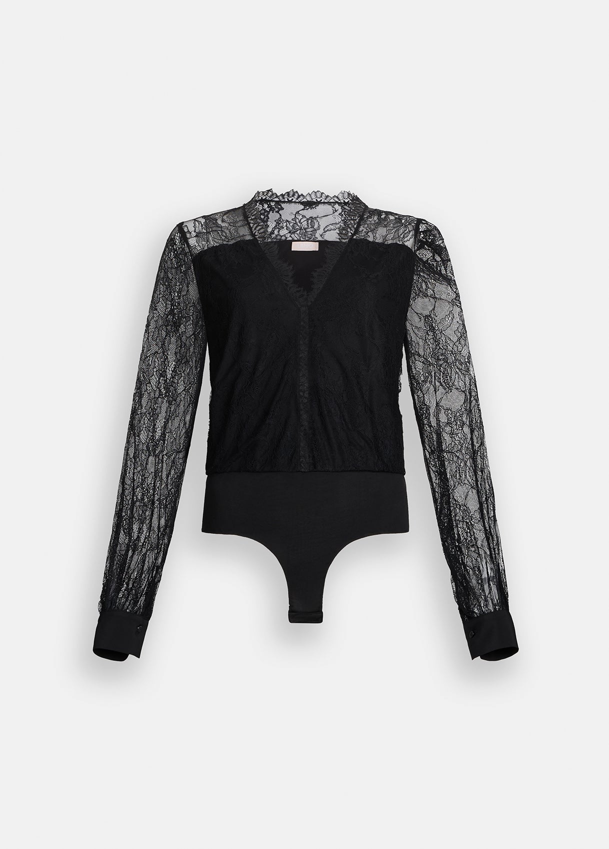 Top Body in Pizzo / Nero