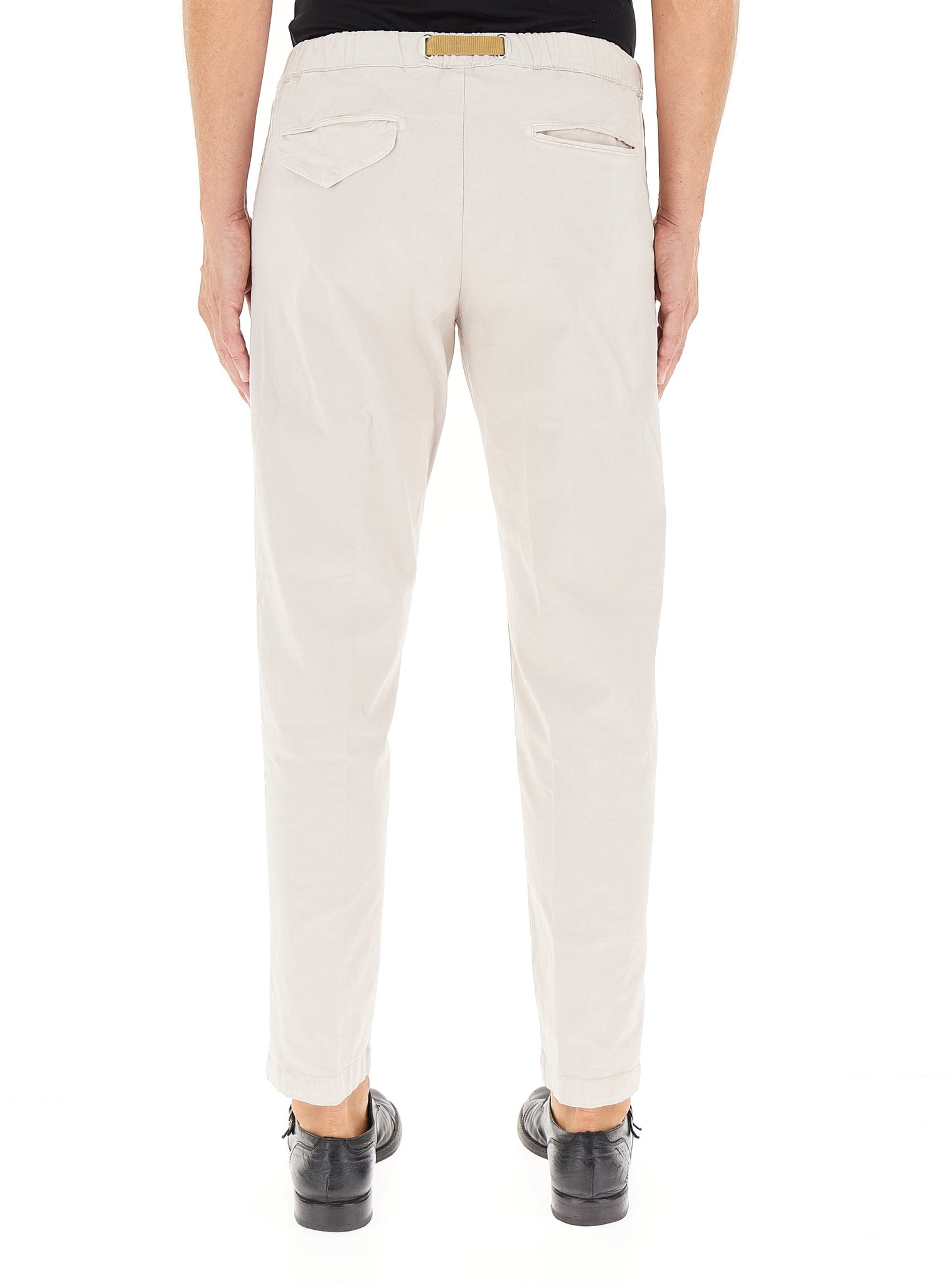 Pantalone Regular Fit con Coulisse / Beige - Ideal Moda