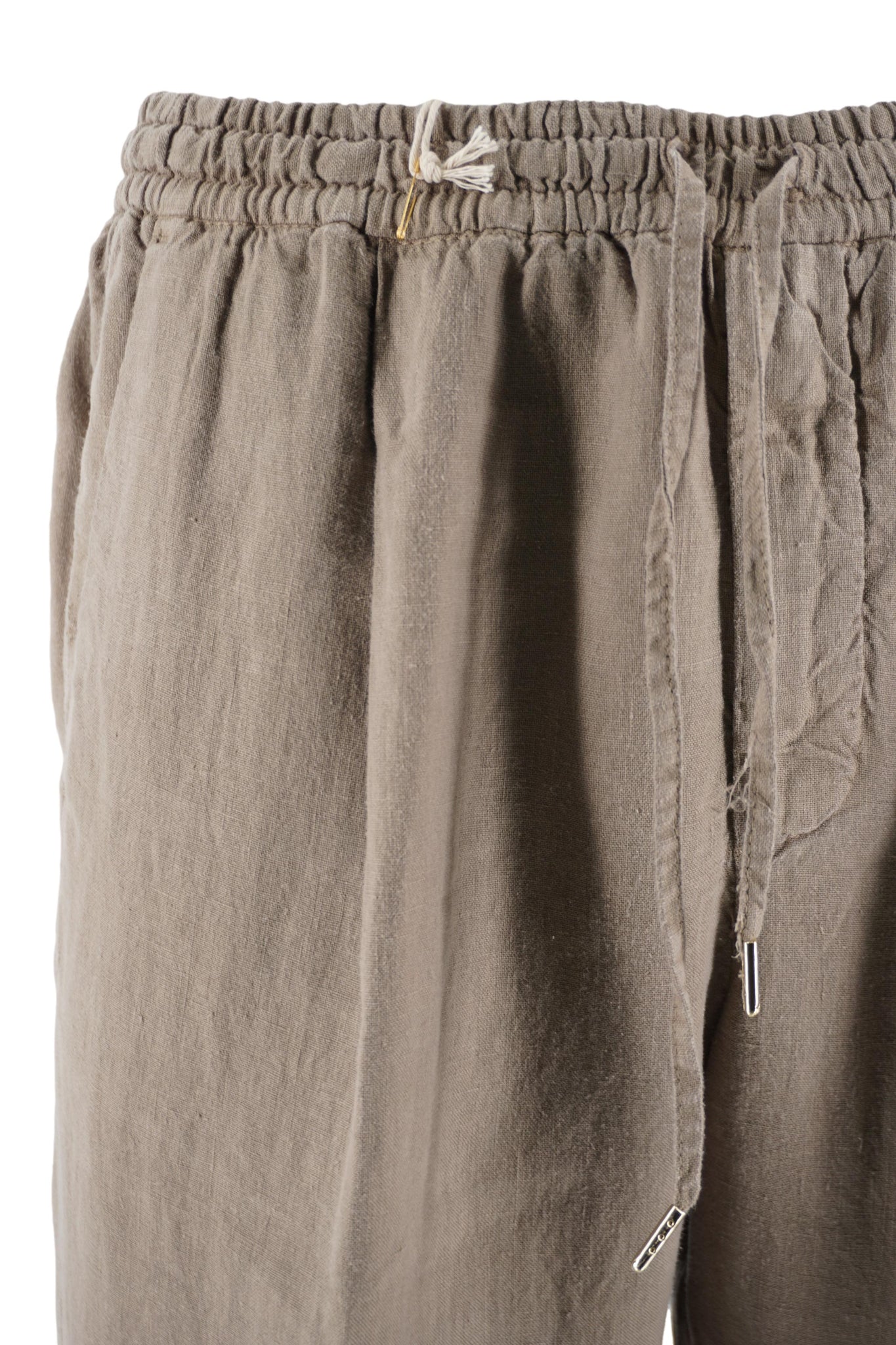 Pantalone Modello Wimbledon in Lino / Beige - Ideal Moda