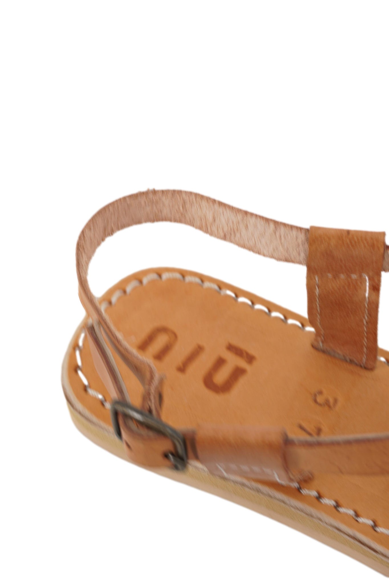 Sandalo con Dettaglio Applicazioni / Beige - Ideal Moda