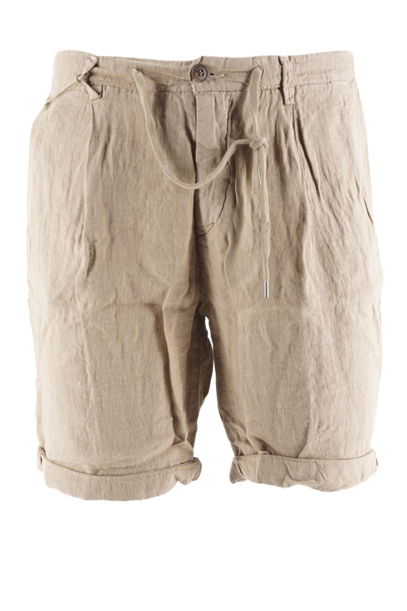 Pantaloncino in Lino Modello Coachbe / Beige - Ideal Moda