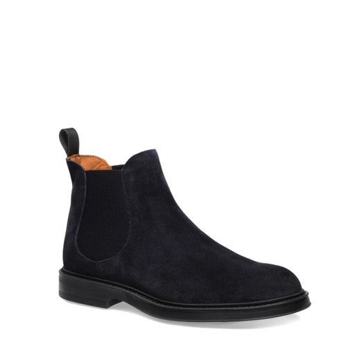 Beatles Liscio in Pelle Scamosciata / Blu - Ideal Moda
