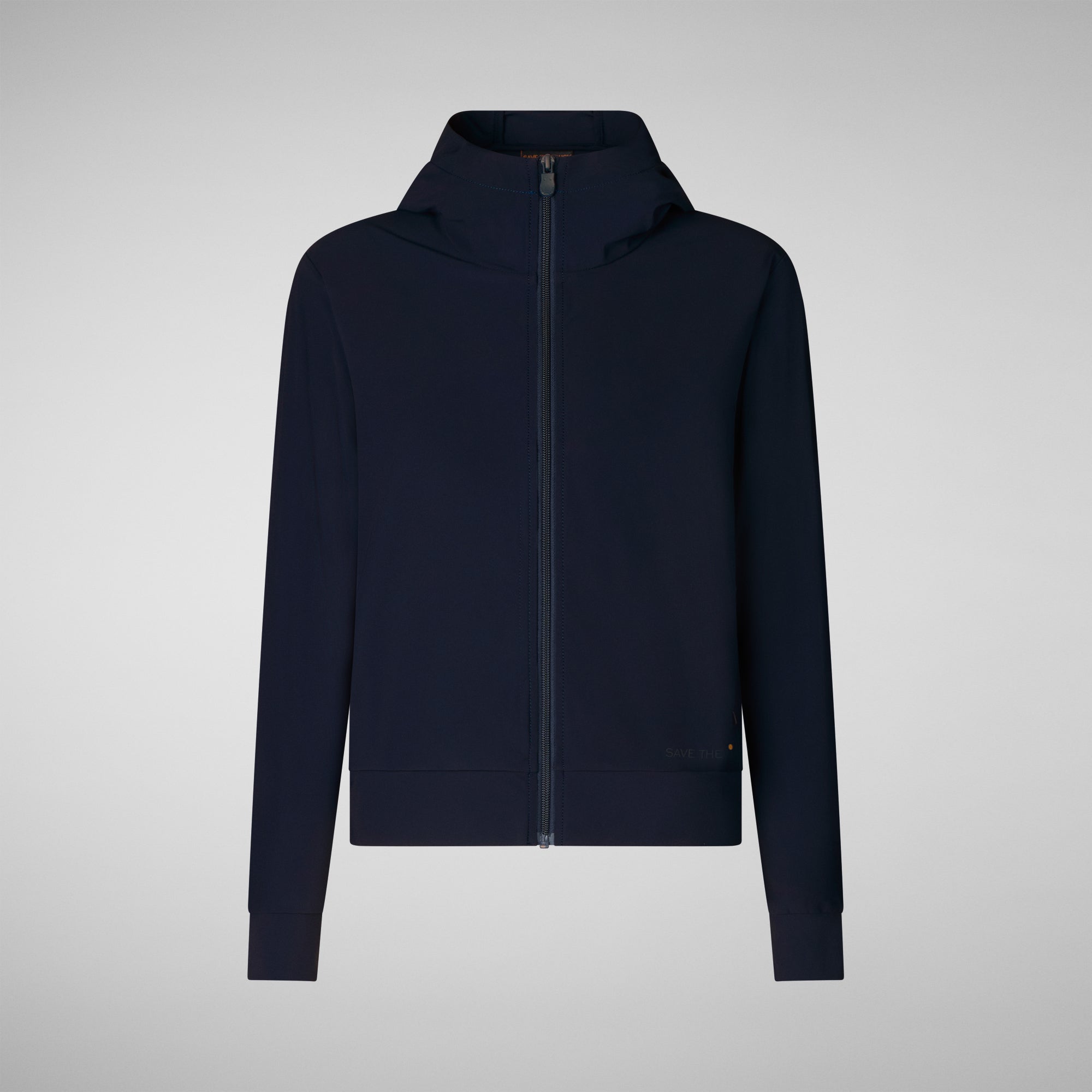 Felpa con Cappuccio e Zip / Nero - Ideal Moda