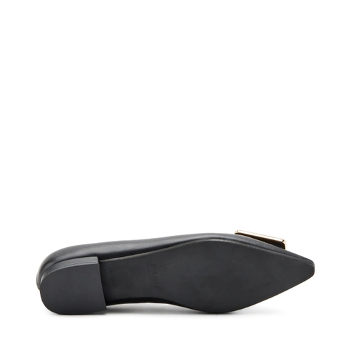 Ballerina in Pelle / Nero - Ideal Moda