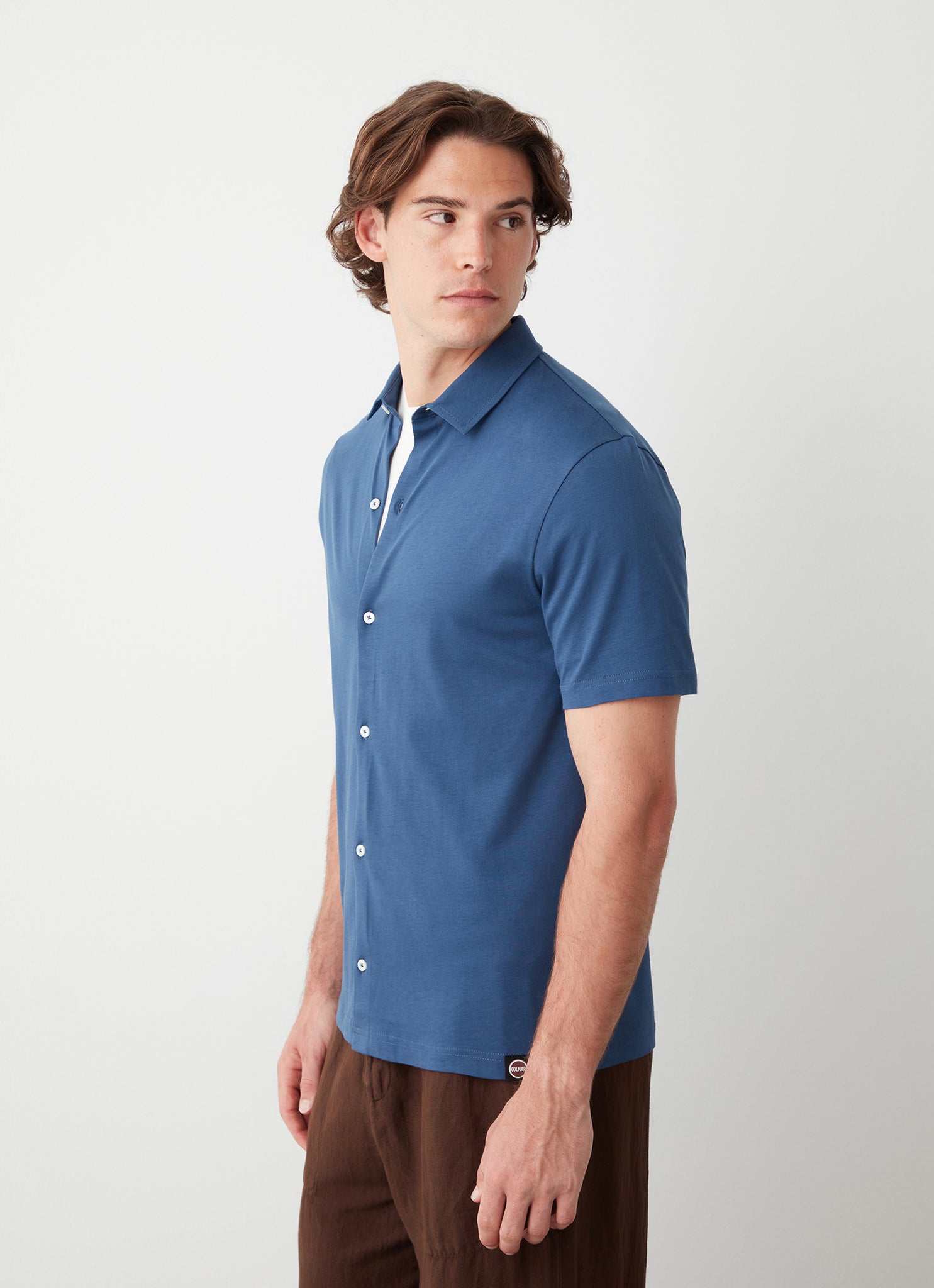 Camicia in Cotone Supima / Jeans - Ideal Moda