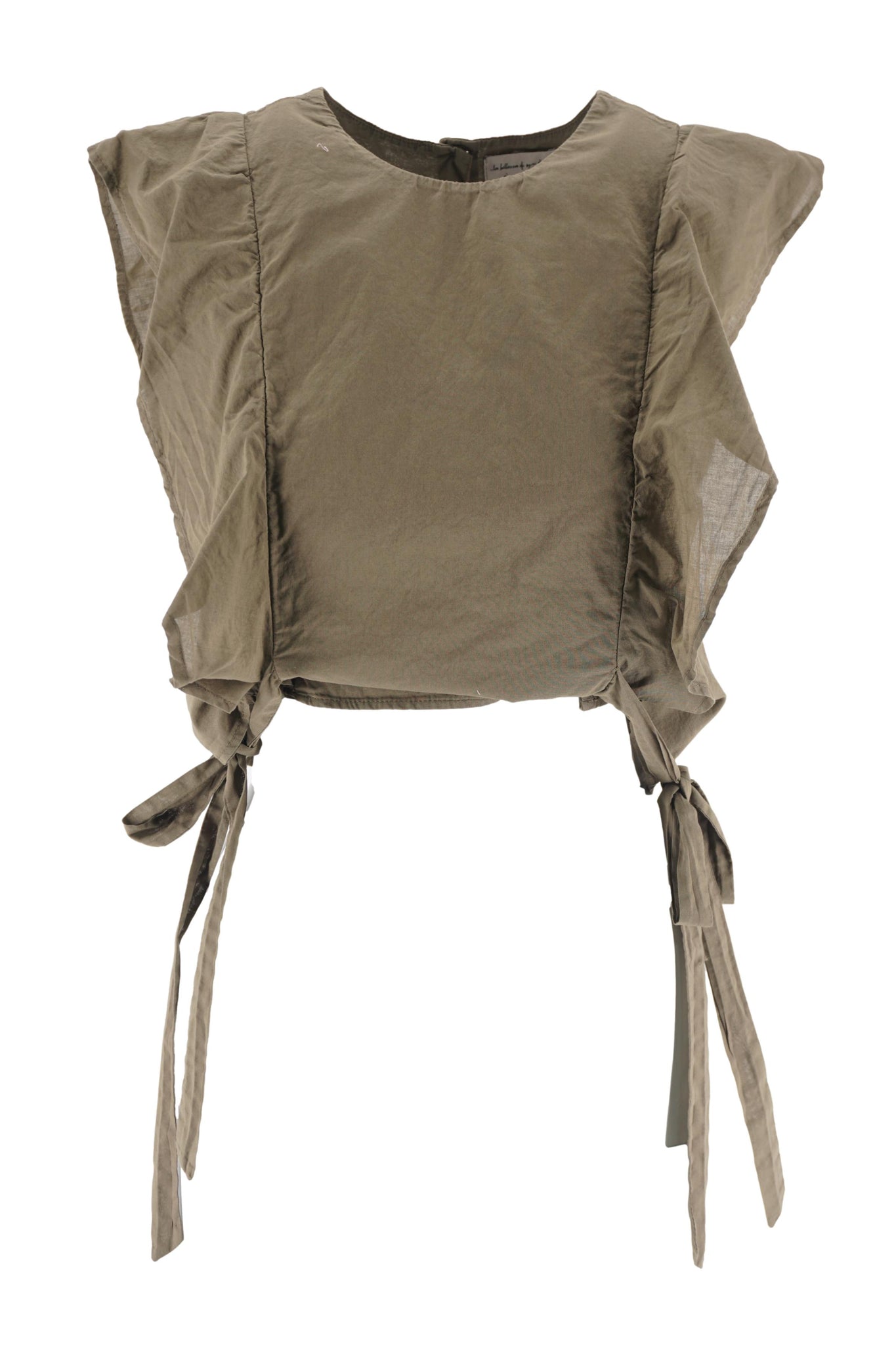 Top Senza Maniche in Cotone / Verde - Ideal Moda