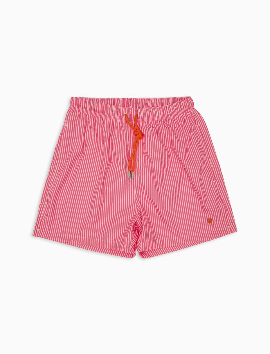 Costume da Mare con Fantasia Gallo / Rosa - Ideal Moda