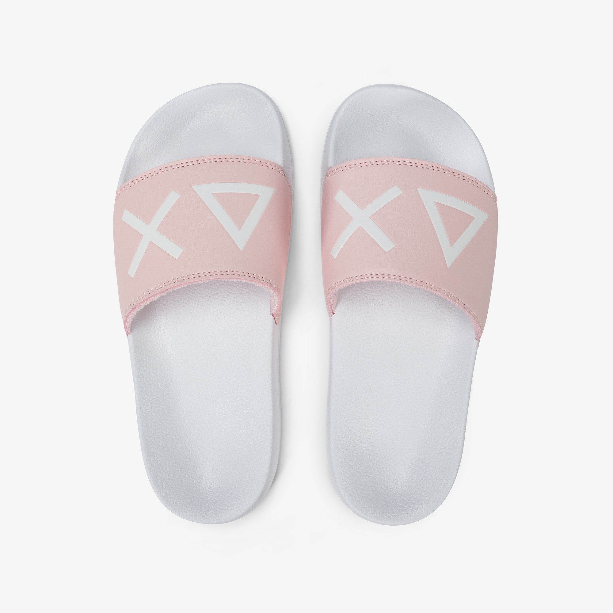 Ciabatta Slipper con Logo / Bianco - Ideal Moda