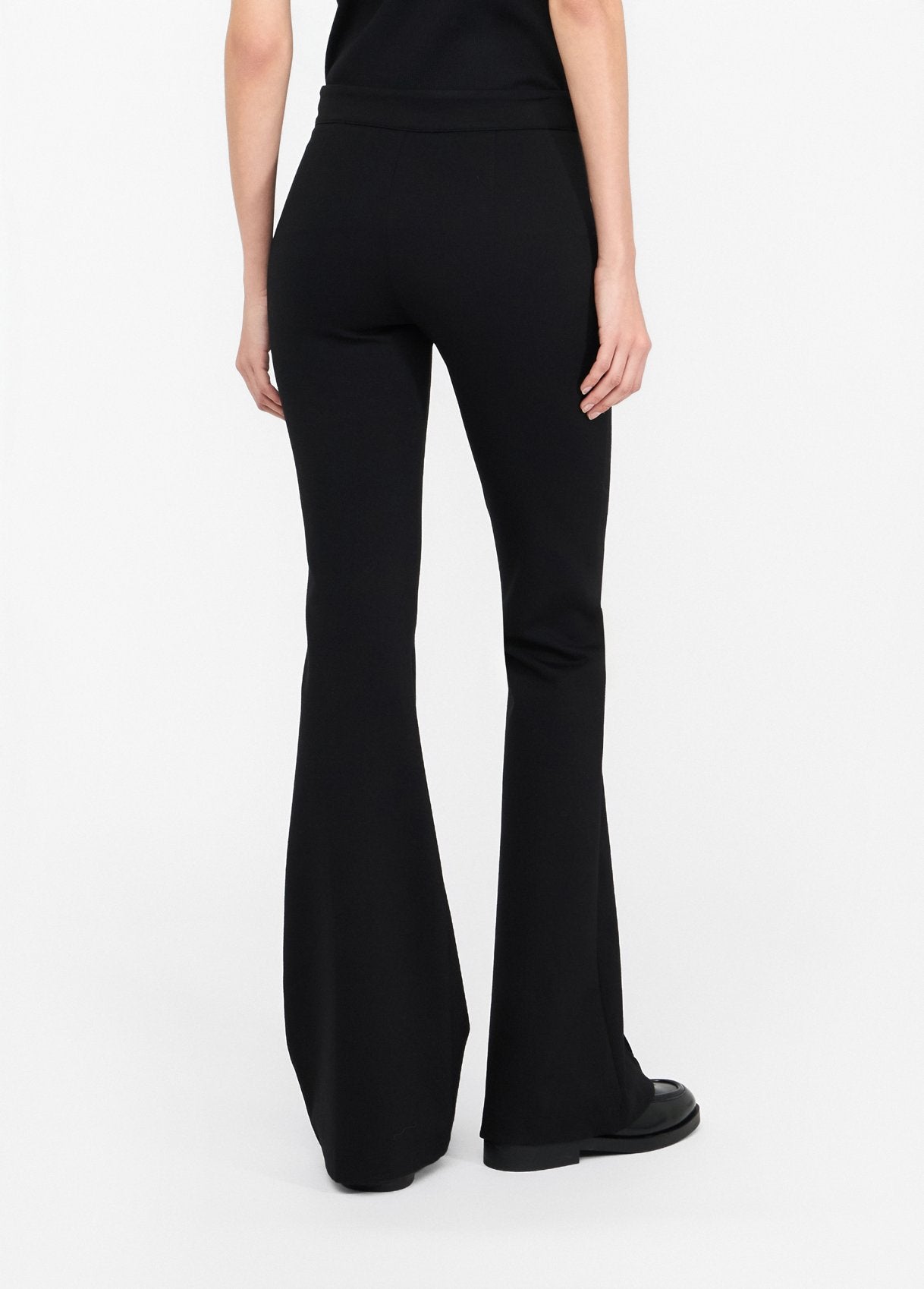 Pantalone Flare con Cintura / Nero