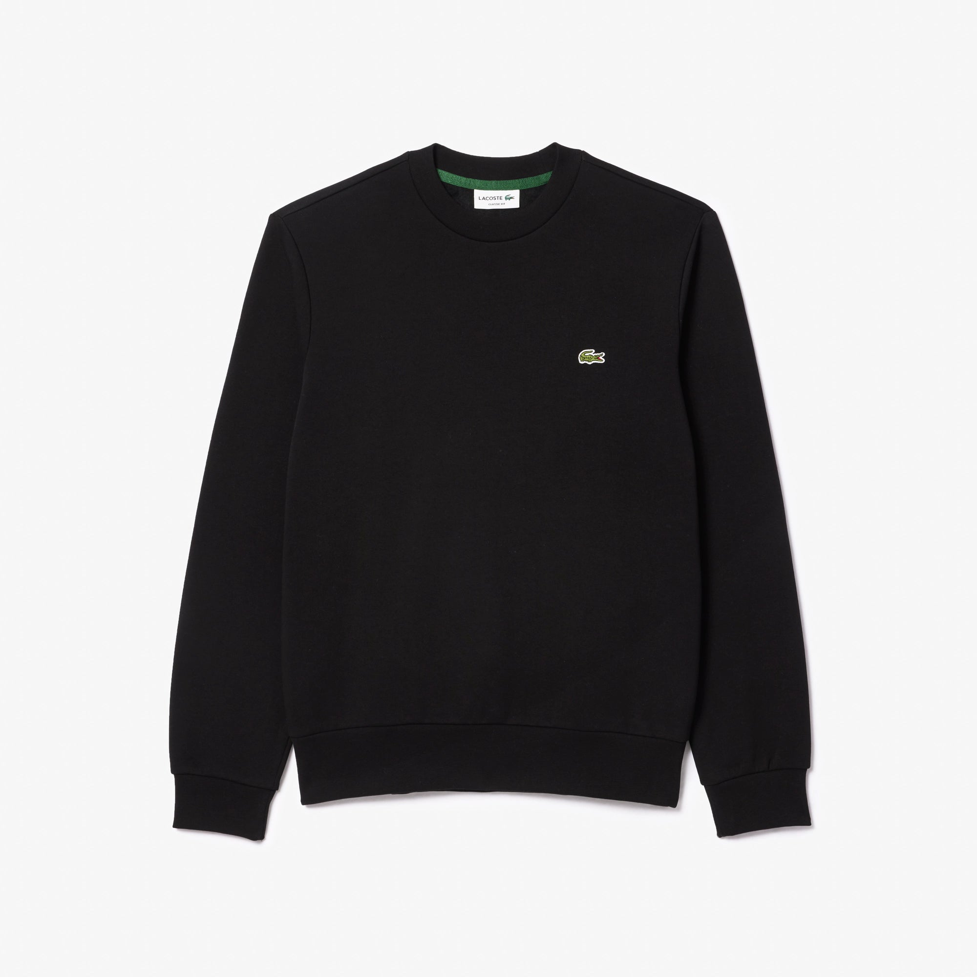 Felpa in Cotone con Logo Frontale / Nero - Ideal Moda