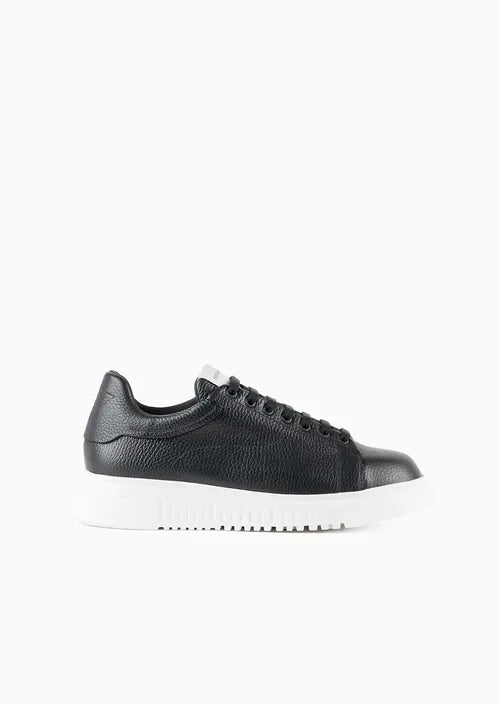 Sneaker in Pelle / Nero - Ideal Moda
