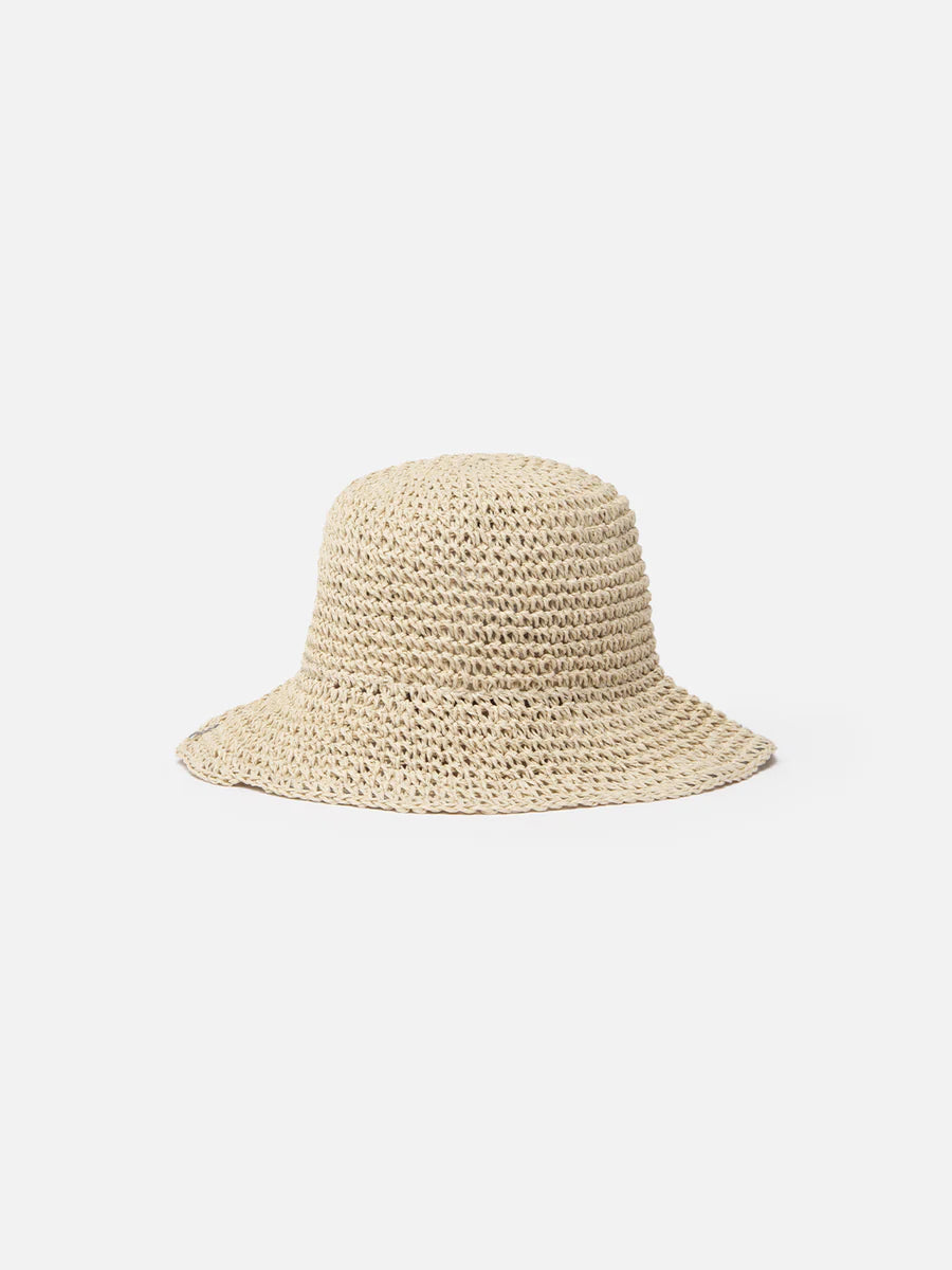 Cappello di Paglia con Logo / Beige - Ideal Moda