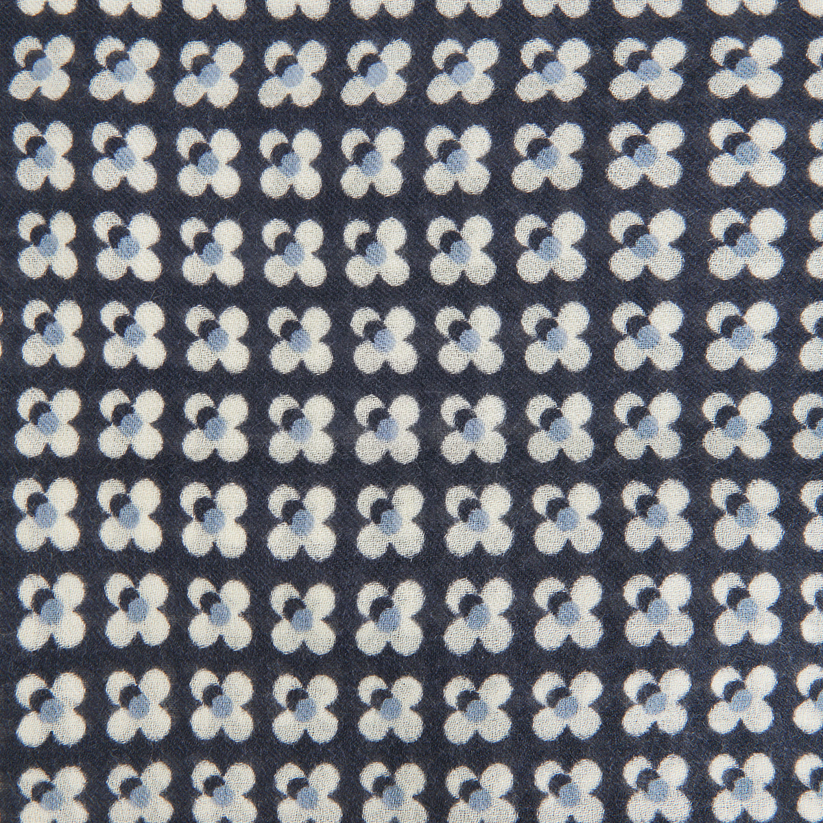 Sciarpa in 100% Lana con Fantasia / Blu - Ideal Moda