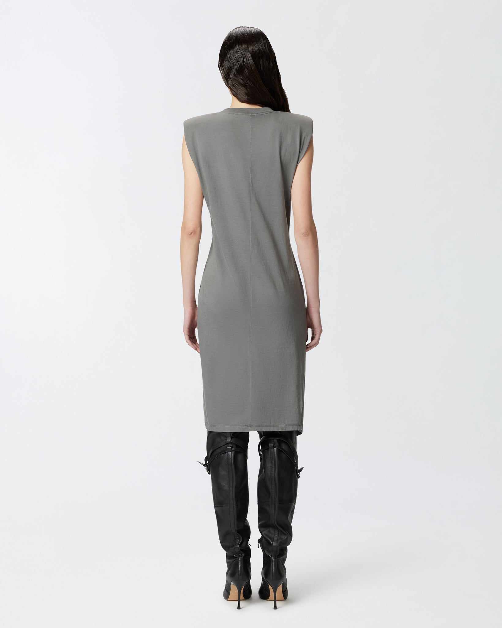 Abito Midi in Maglia / Grigio - Ideal Moda