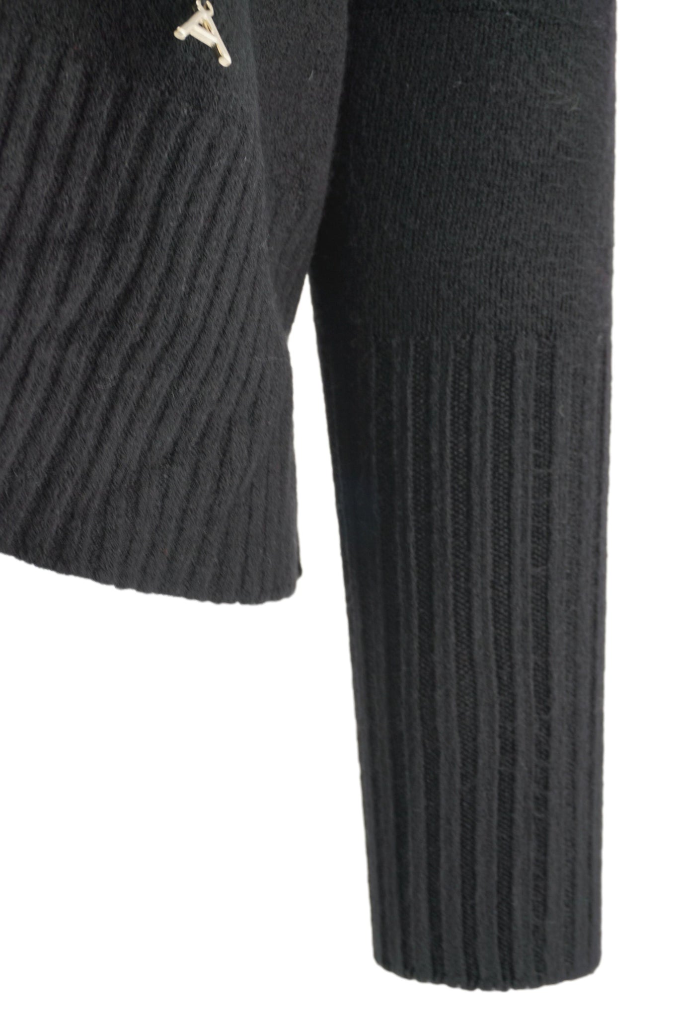 Cardigan con Bottoni a Contrasto / Nero - Ideal Moda