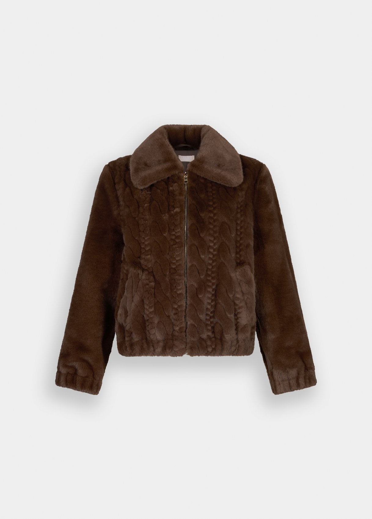 Bomber in Teddy con Trecce / Marrone