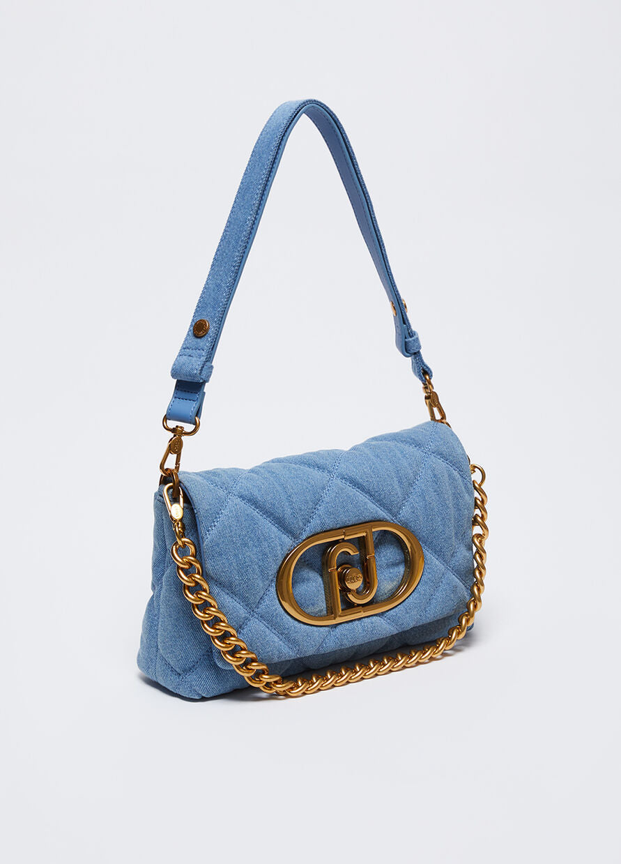 Borsa LaPuffy in Denim / Jeans - Ideal Moda