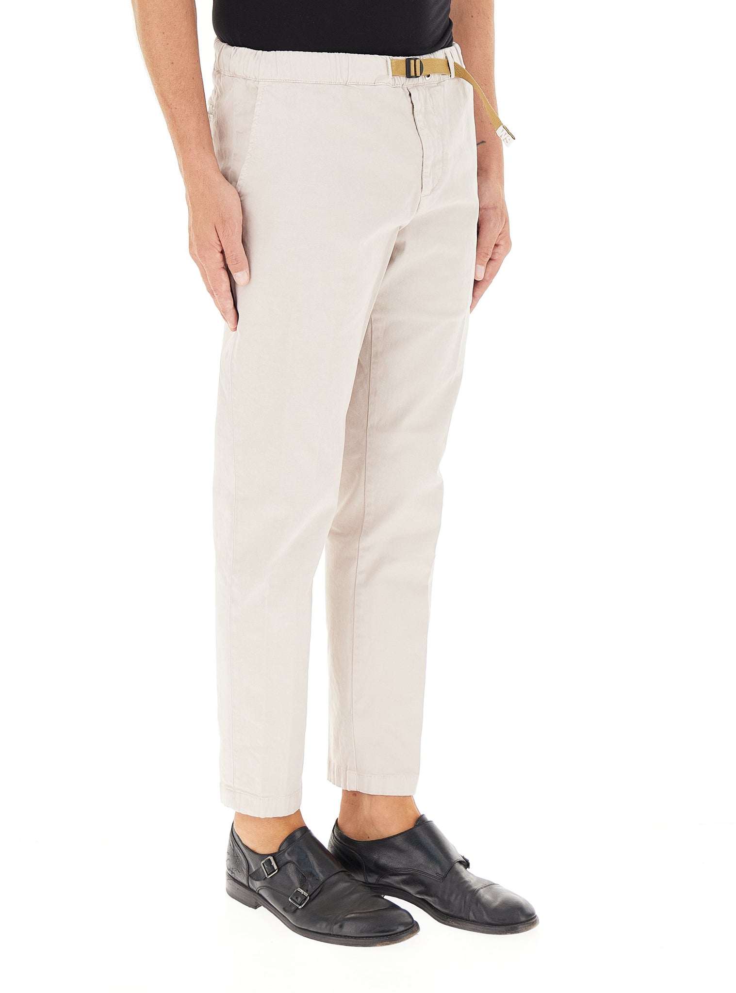 Pantalone Regular Fit con Coulisse / Beige - Ideal Moda