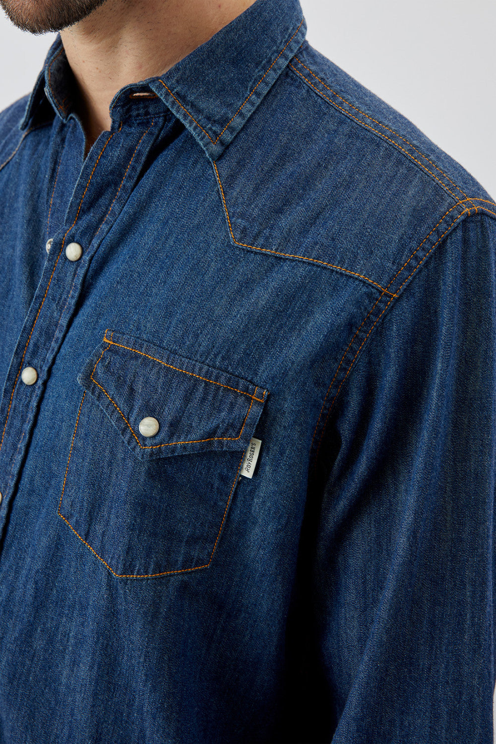 Camicia Martin in Denim / Jeans - Ideal Moda