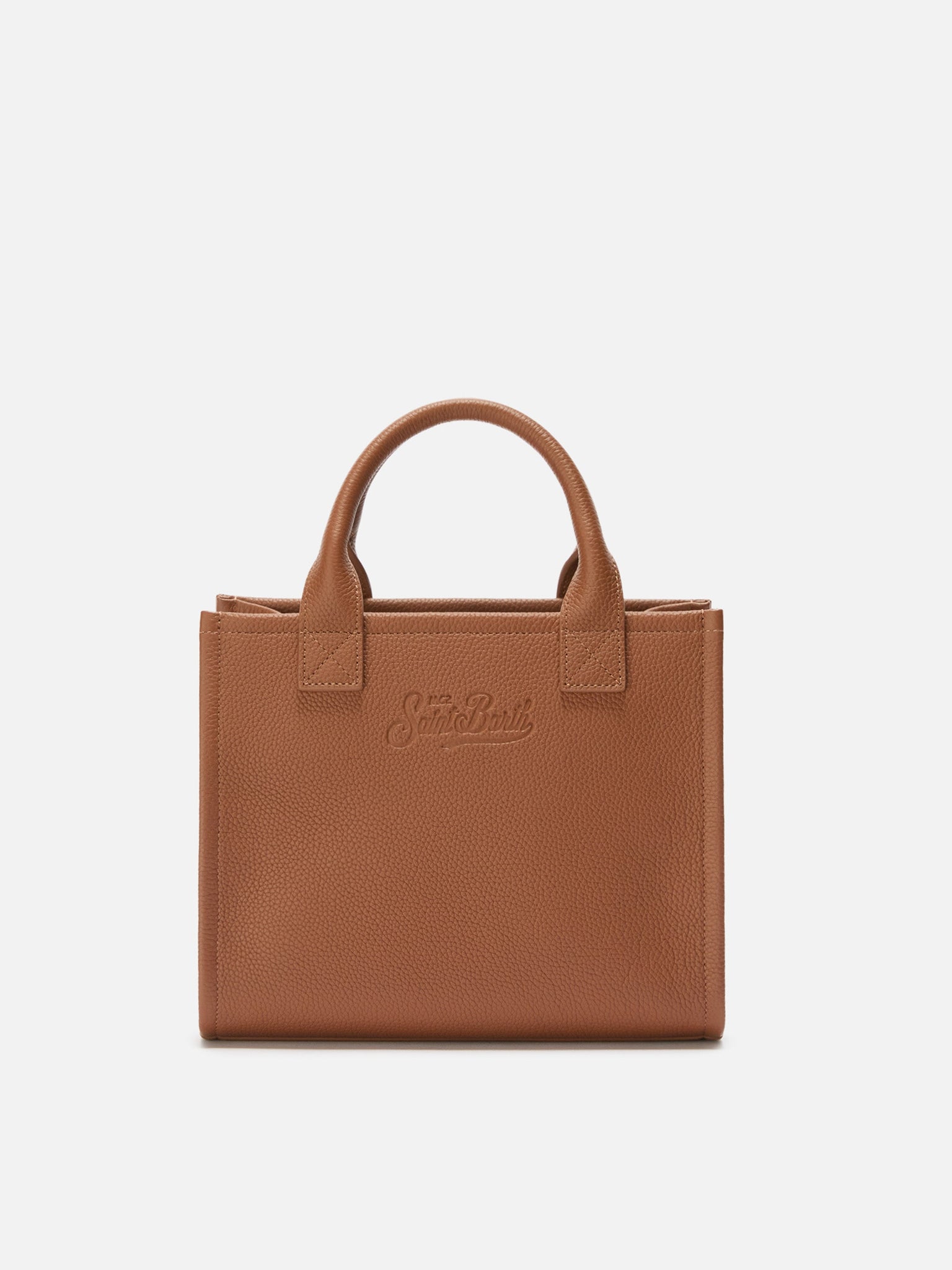 Borsa a Spalla Vanity Midi in Pelle / Cuoio