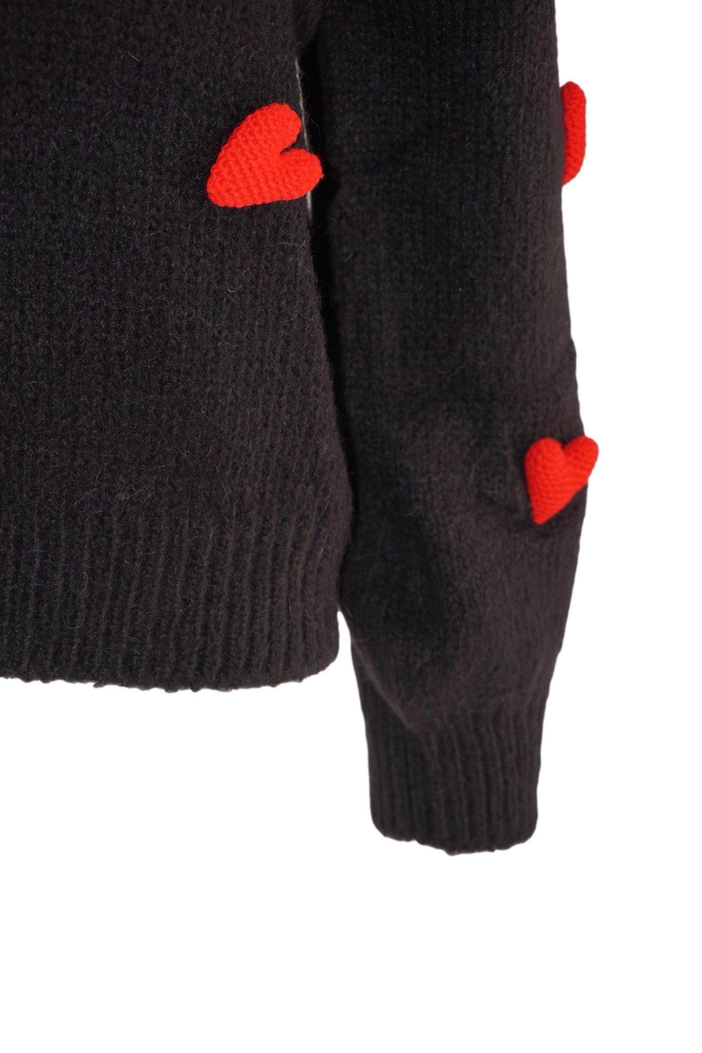 Maglia con Applicazioni / Nero - Ideal Moda