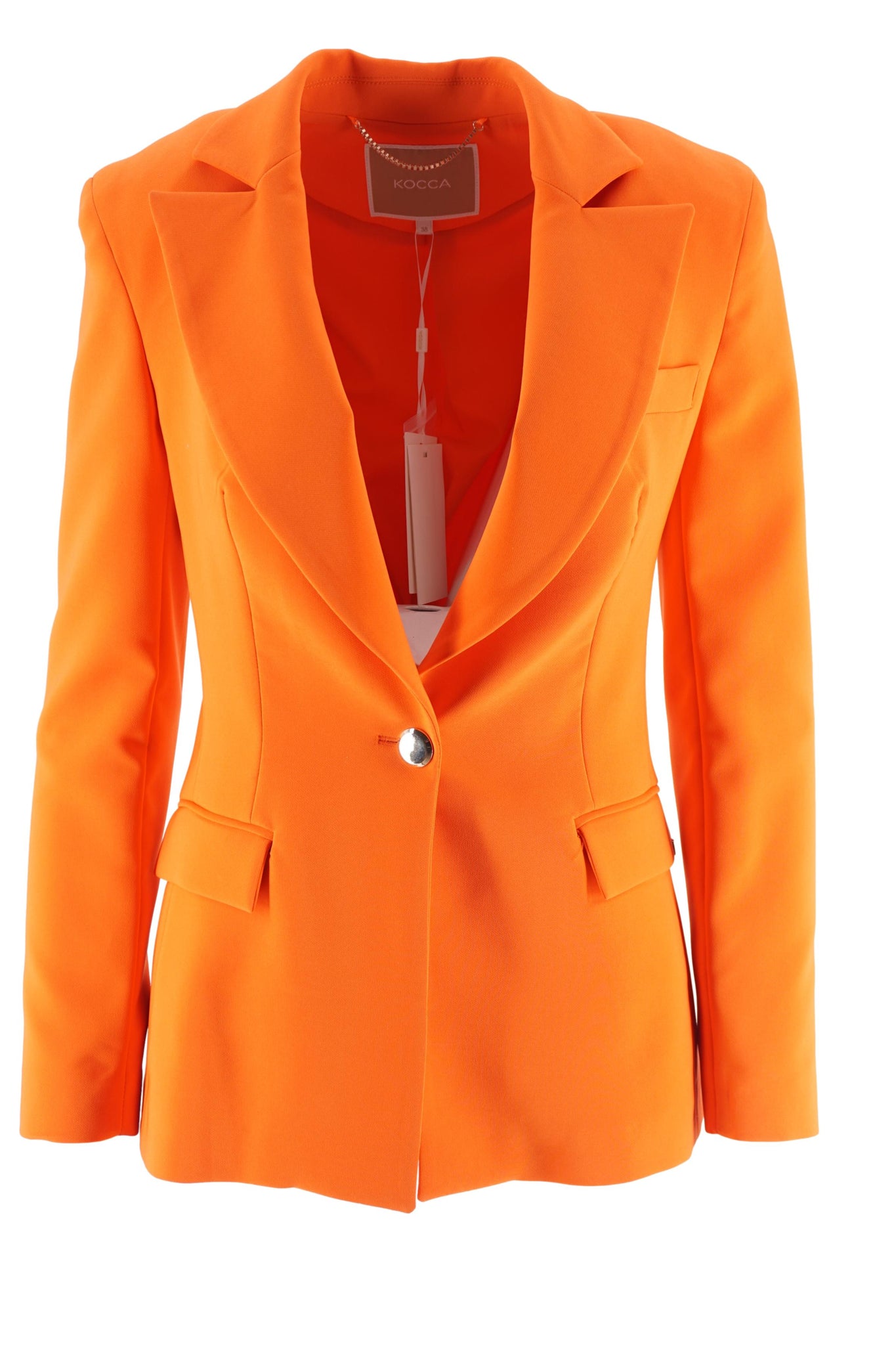 Tailleur Monopetto Slim Fit Kocca / Arancione - Ideal Moda
