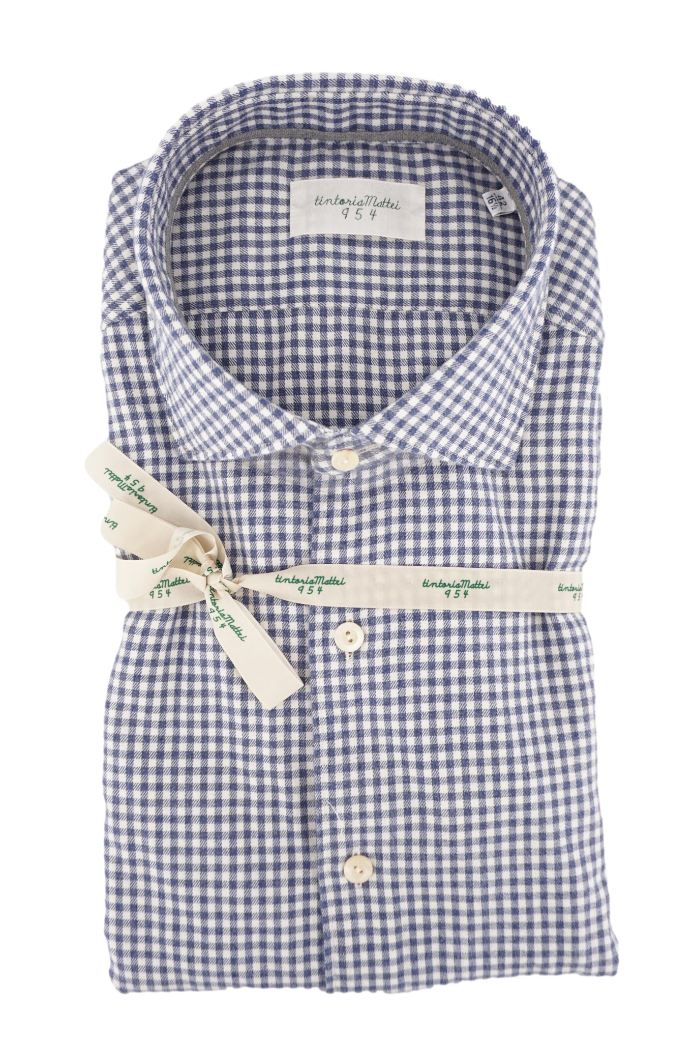 Camicia a Quadri in Flanella / Azzurro - Ideal Moda