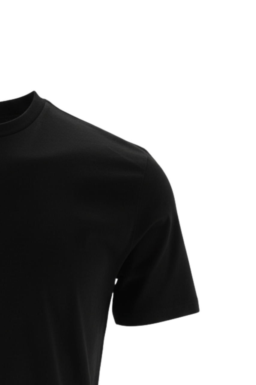 T-Shirt in Cotone Mercerizzato / Nero