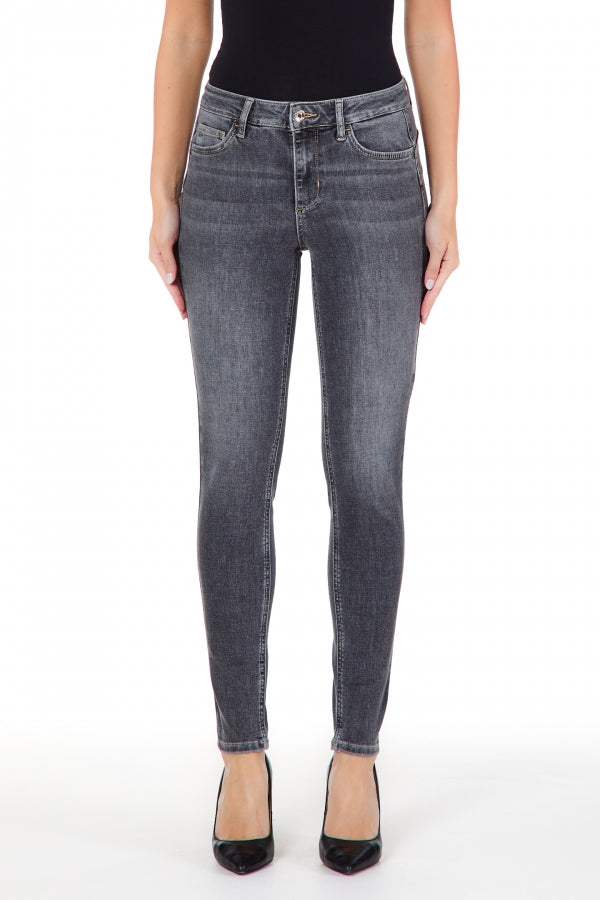 Jeans Skinny Vita Alta Liu Jo / Grigio - Ideal Moda