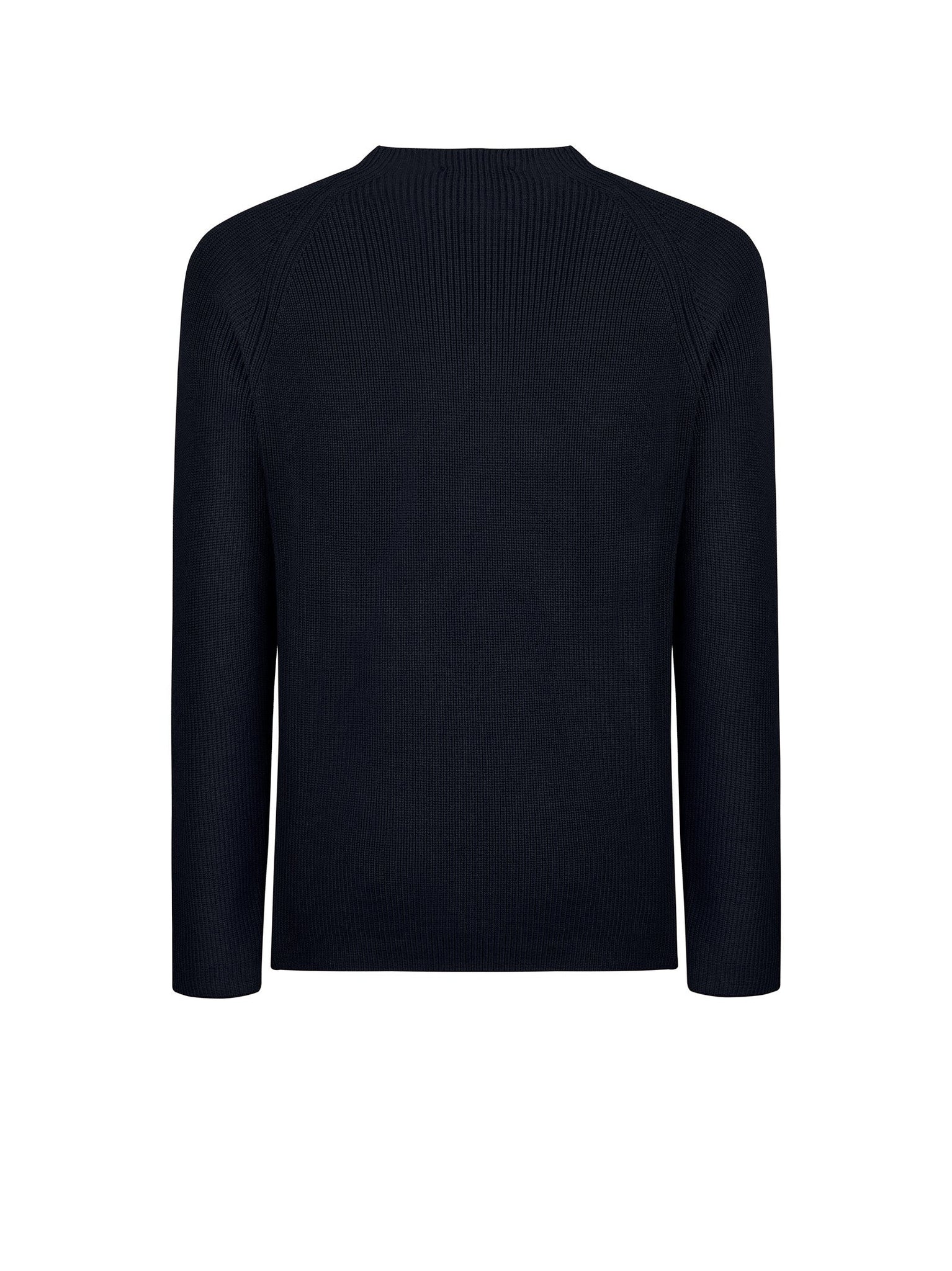 Maglia con Girocollo e Maniche Raglan / Nero - Ideal Moda