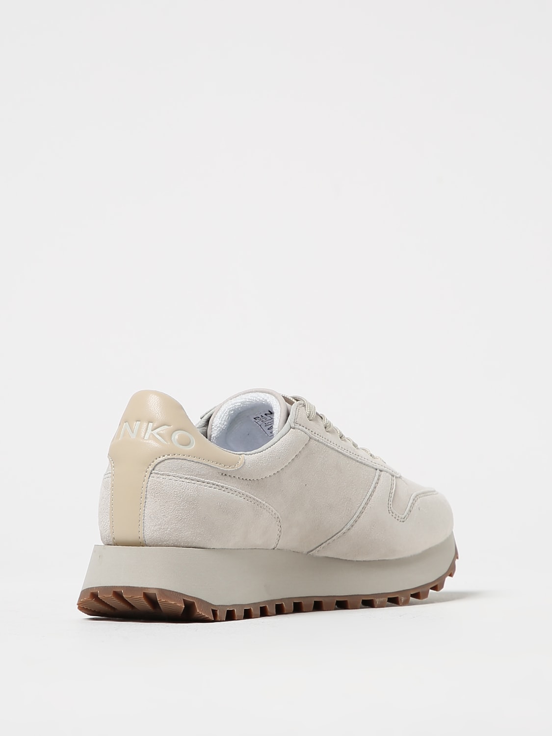 Sneaker in Seude con Logo / Beige - Ideal Moda