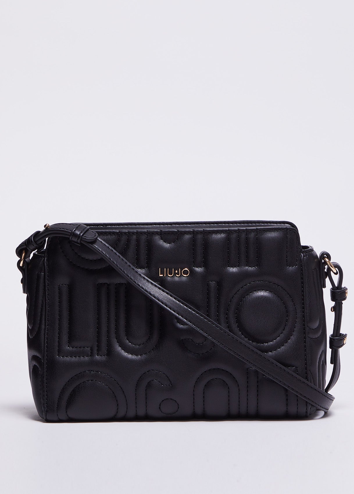 Borsa a Tracolla con Logo / Nero - Ideal Moda