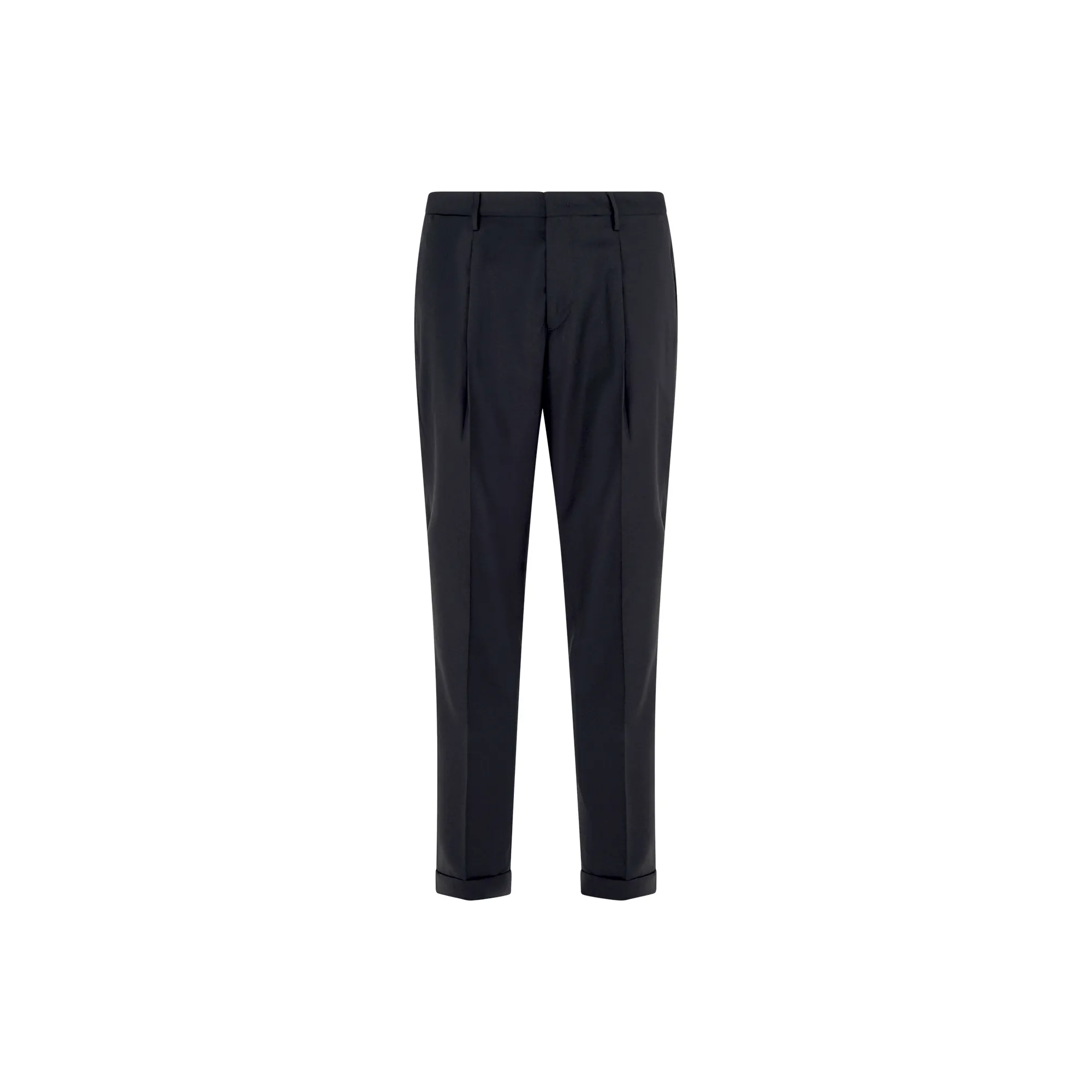 Pantalone Sartoriale in Lana Tiberios / Nero - Ideal Moda