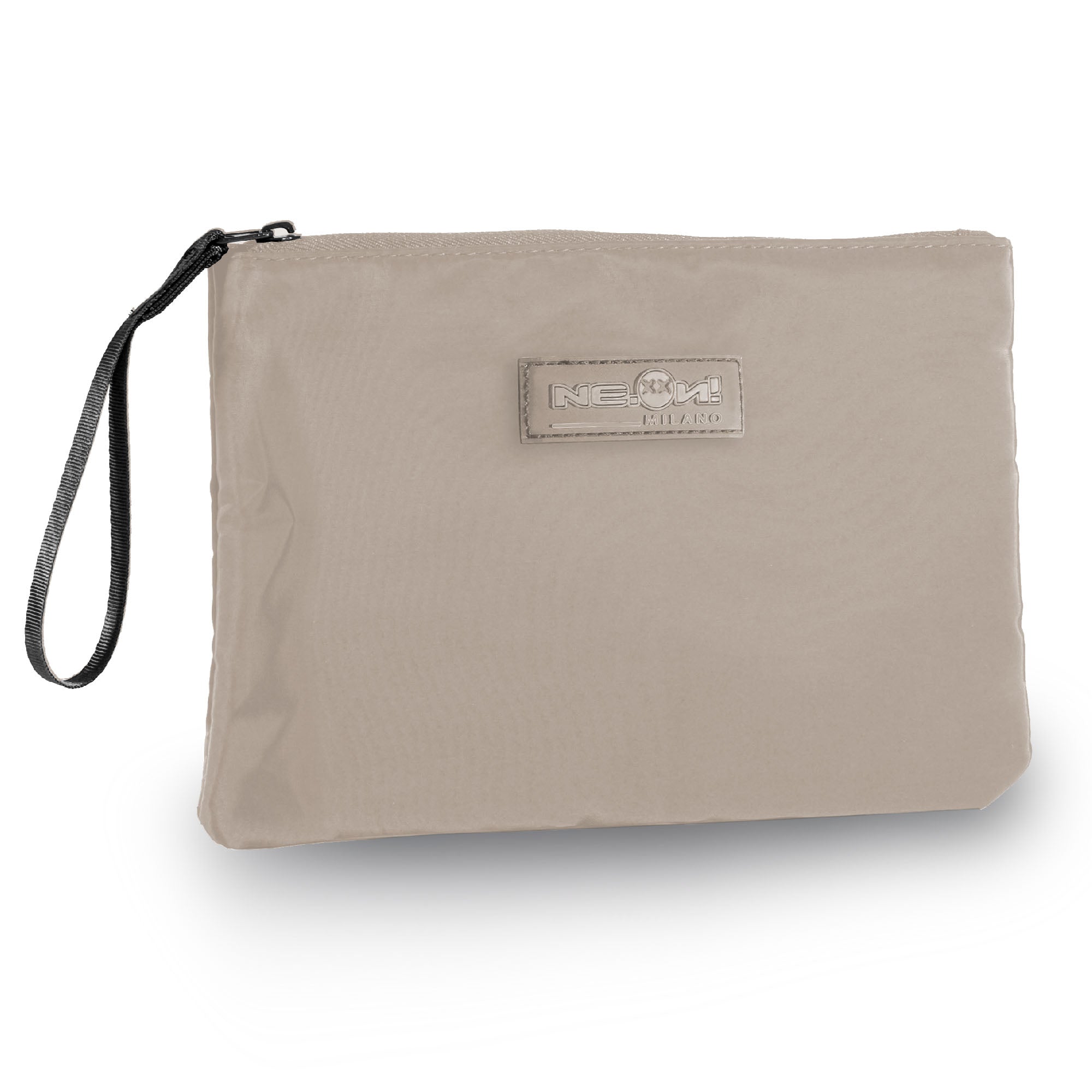 Busta Piatta con Logo / Beige - Ideal Moda