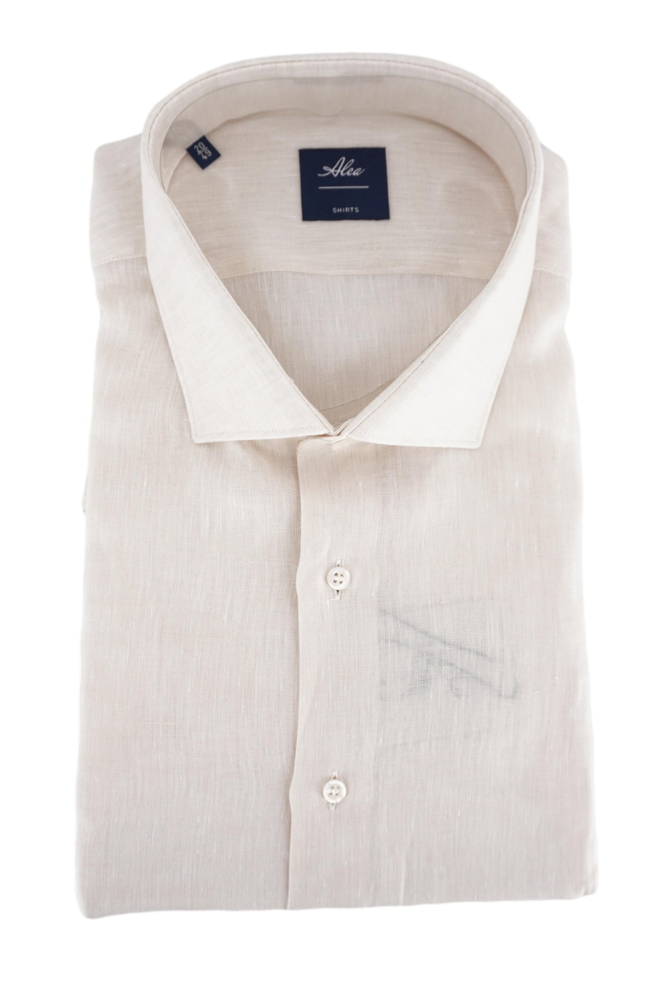Camicia in Lino Regular fit / Beige - Ideal Moda